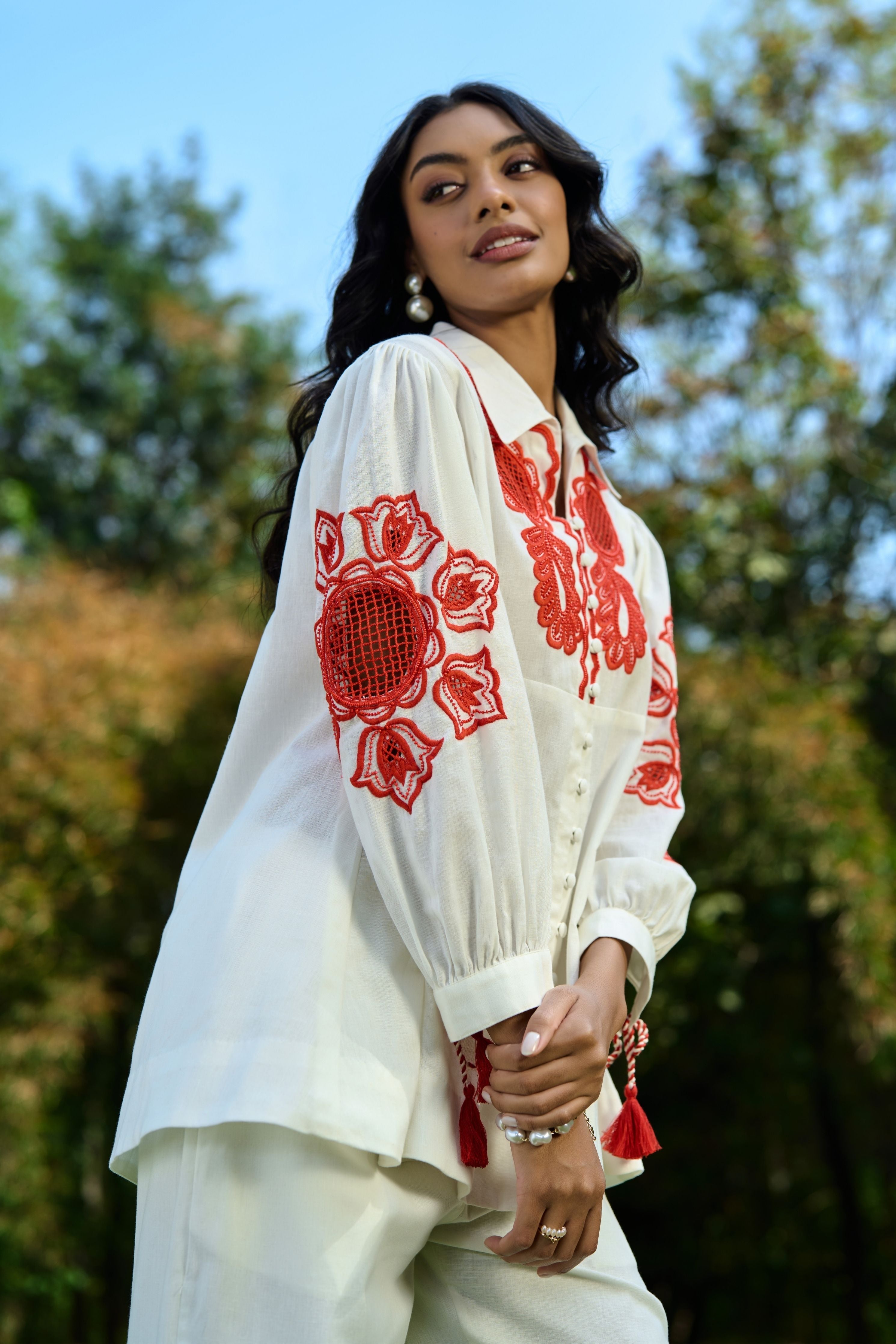 Alira Embroidered Co-Ord Set