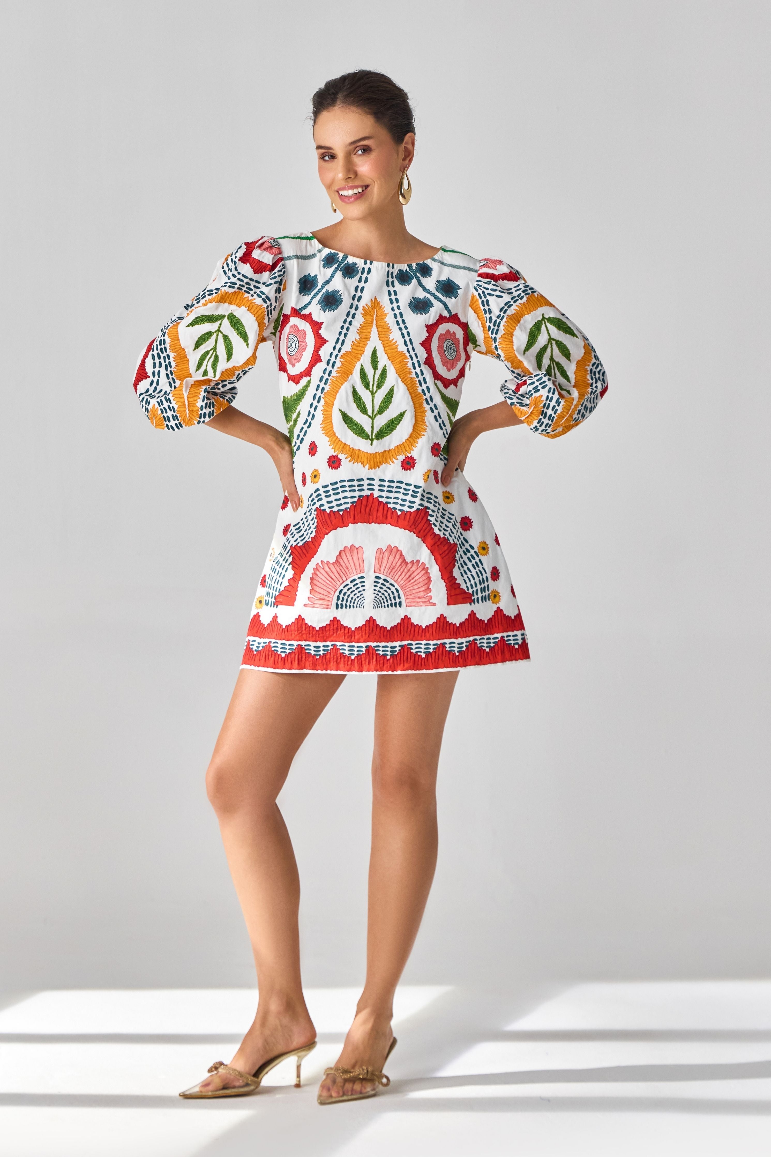 Claire Embroidered Dress