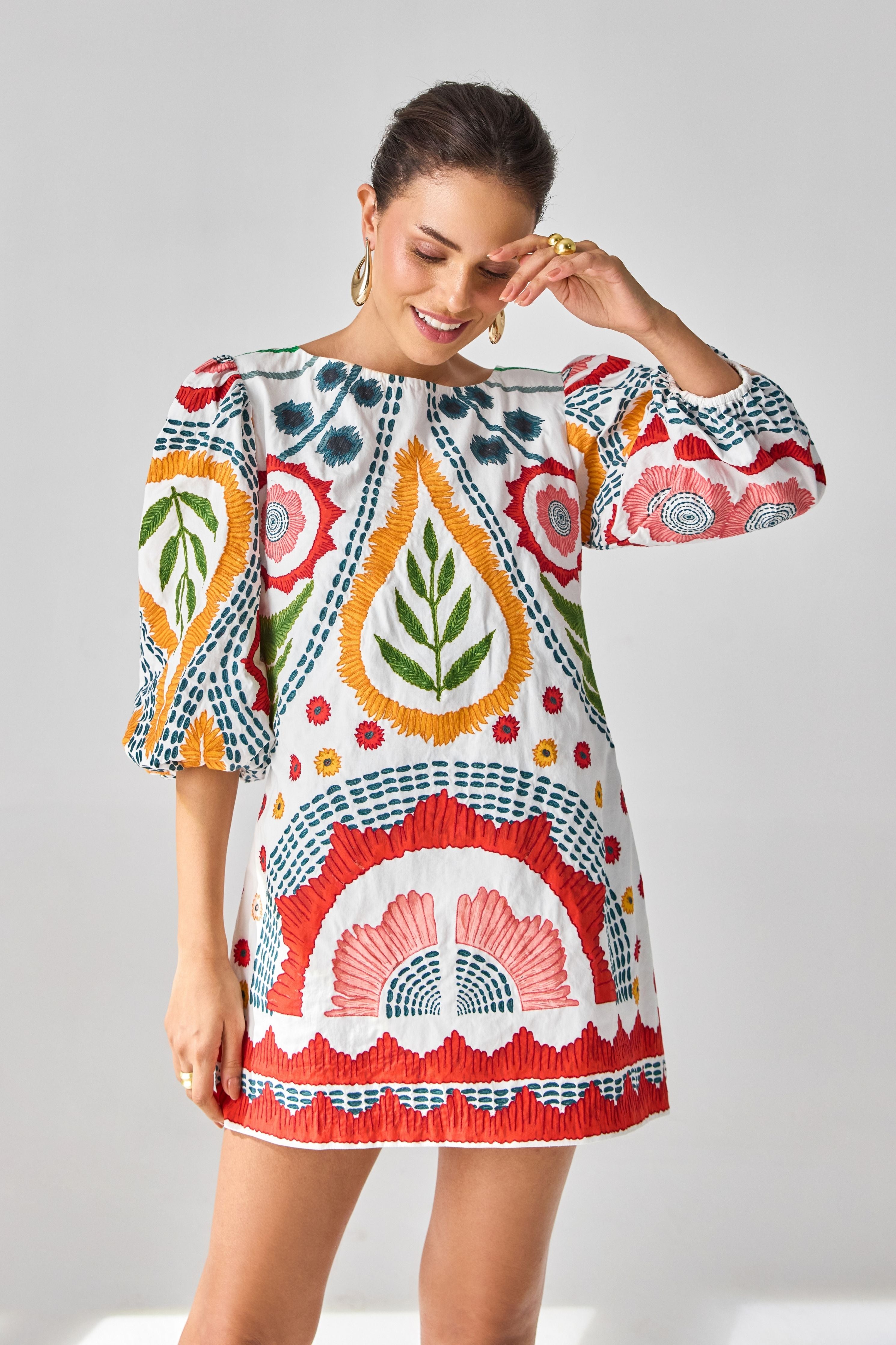 Claire Embroidered Dress