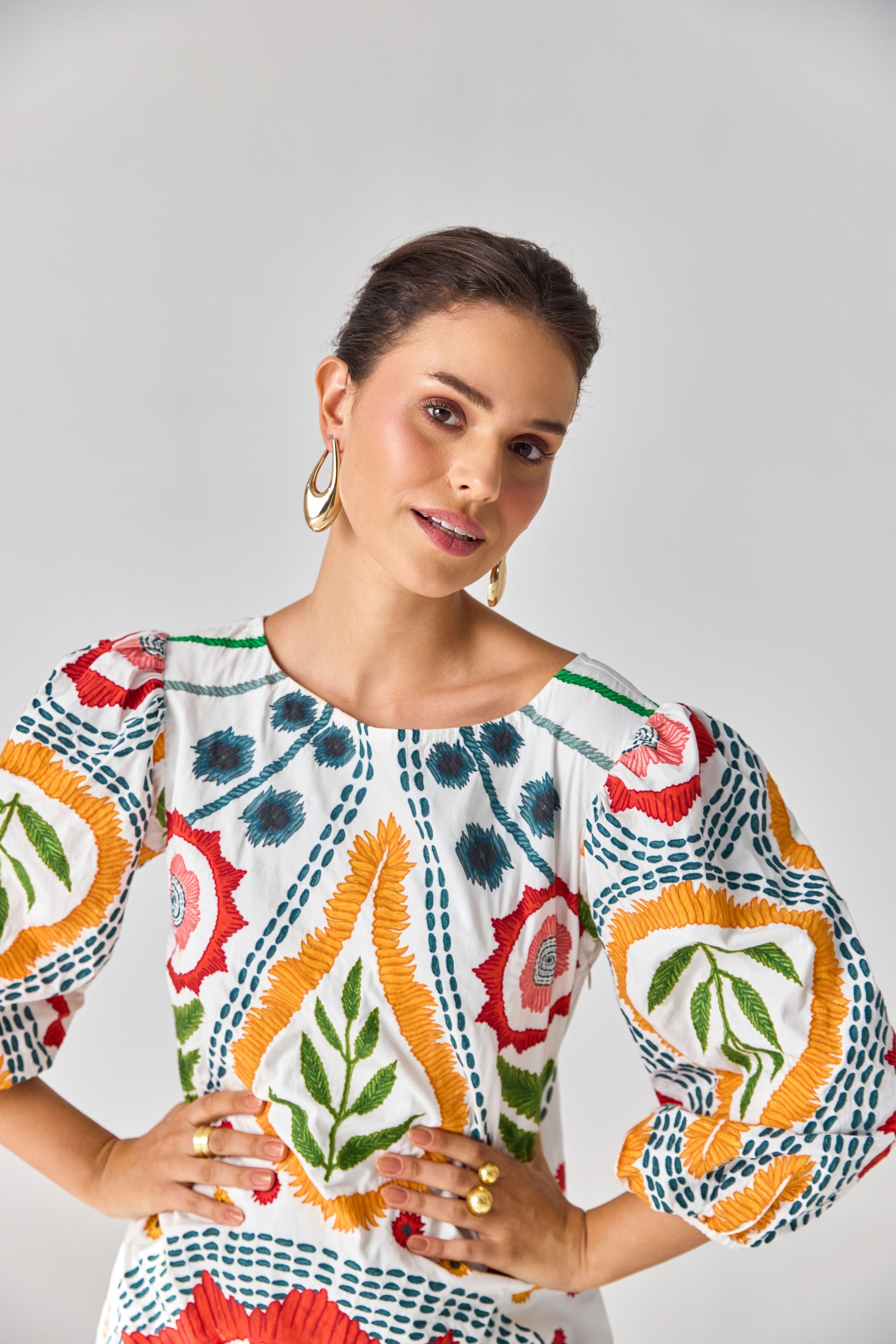 Claire Embroidered Dress