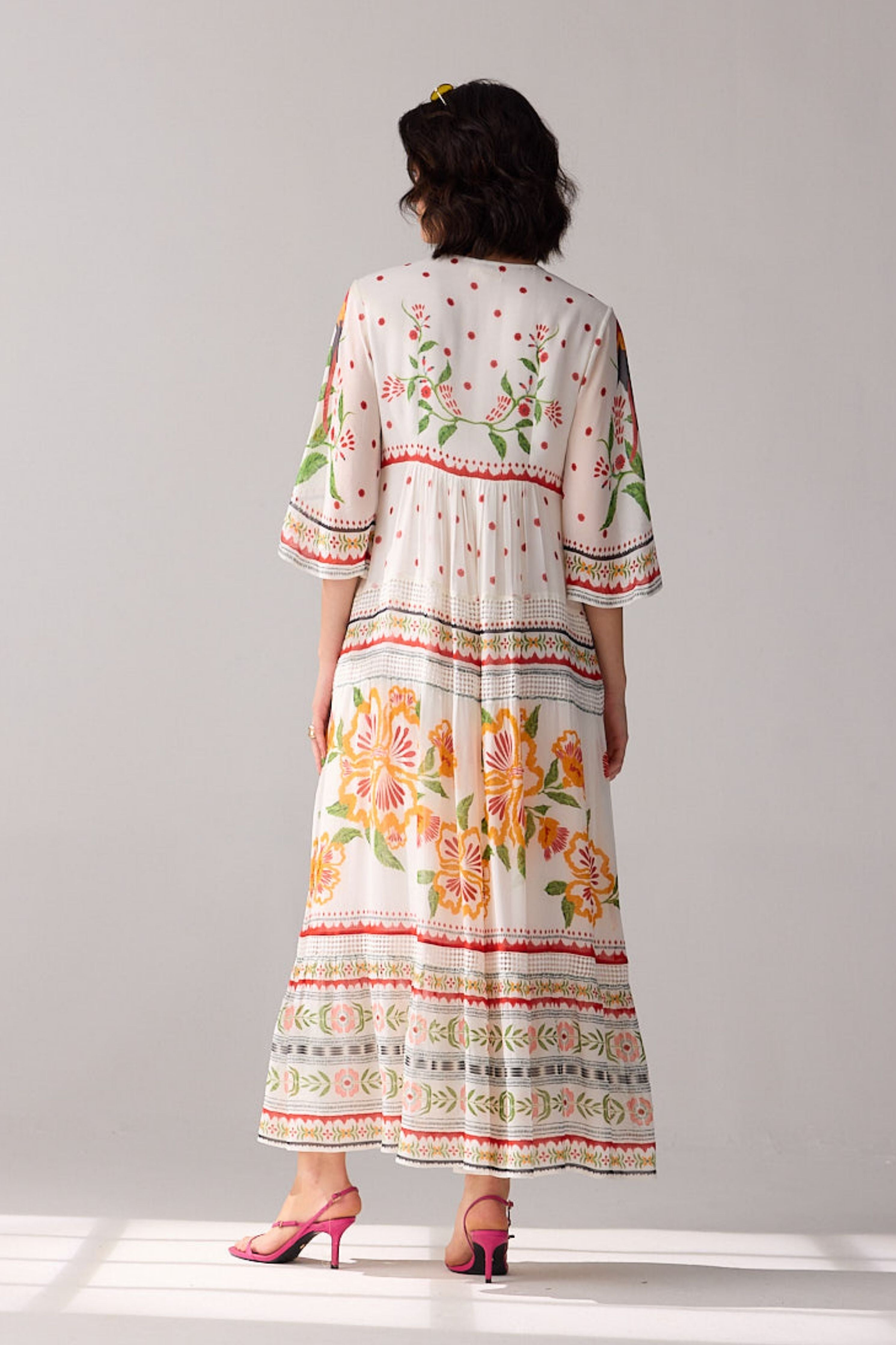 Delilah Embroidered Maxi Dress