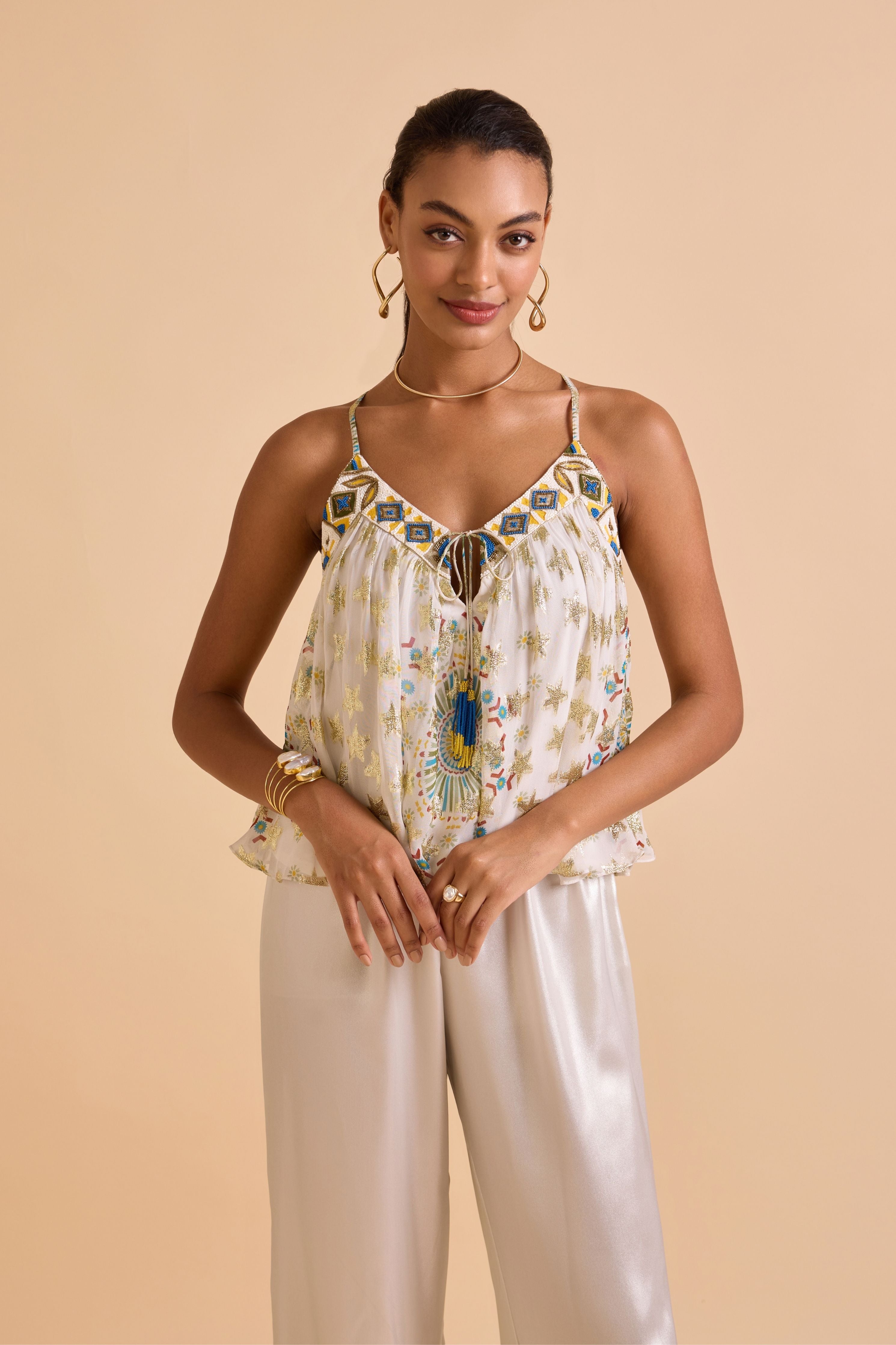 Zita Beaded Top