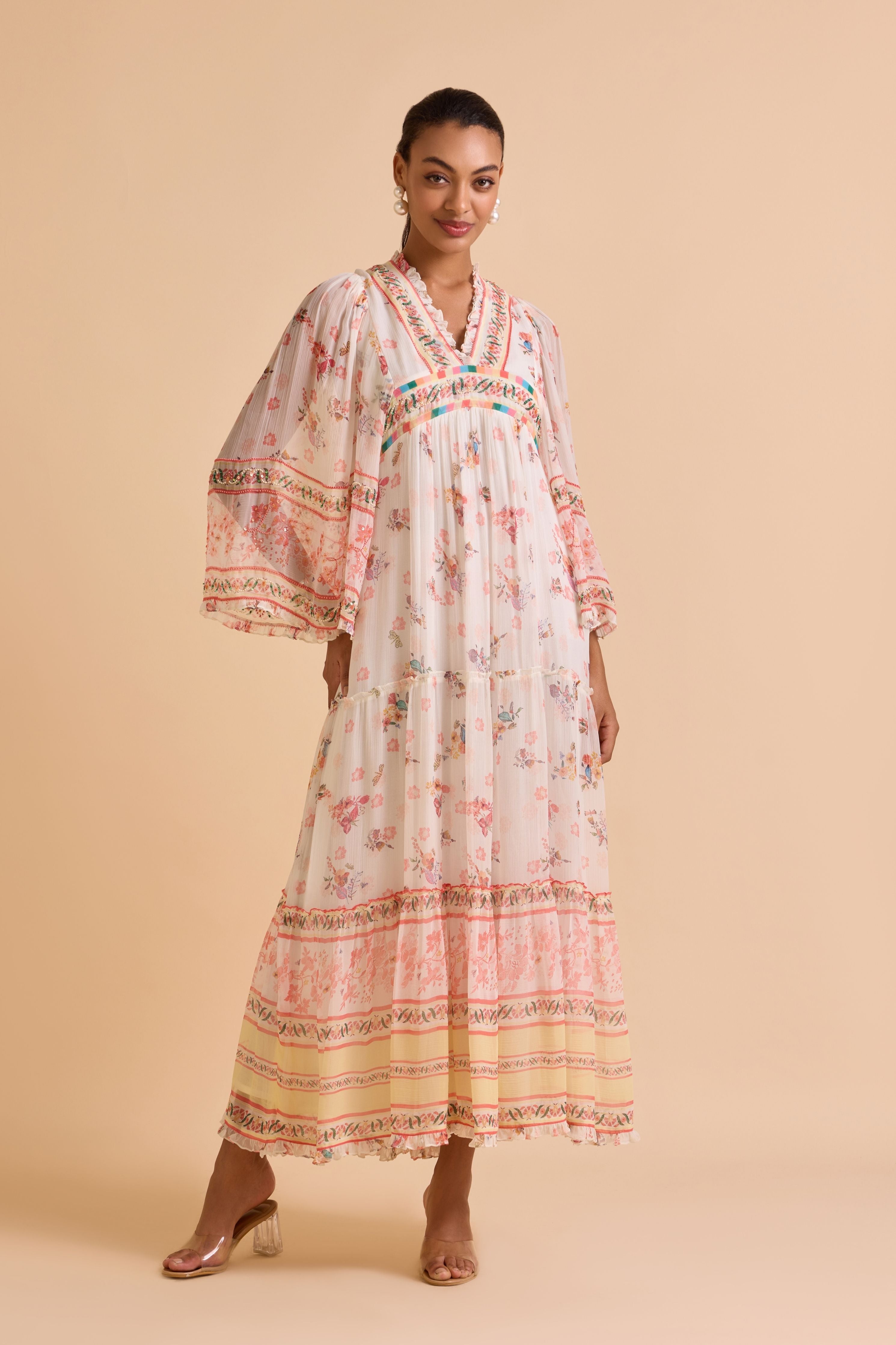 Charisma Embroidered Maxi Dress