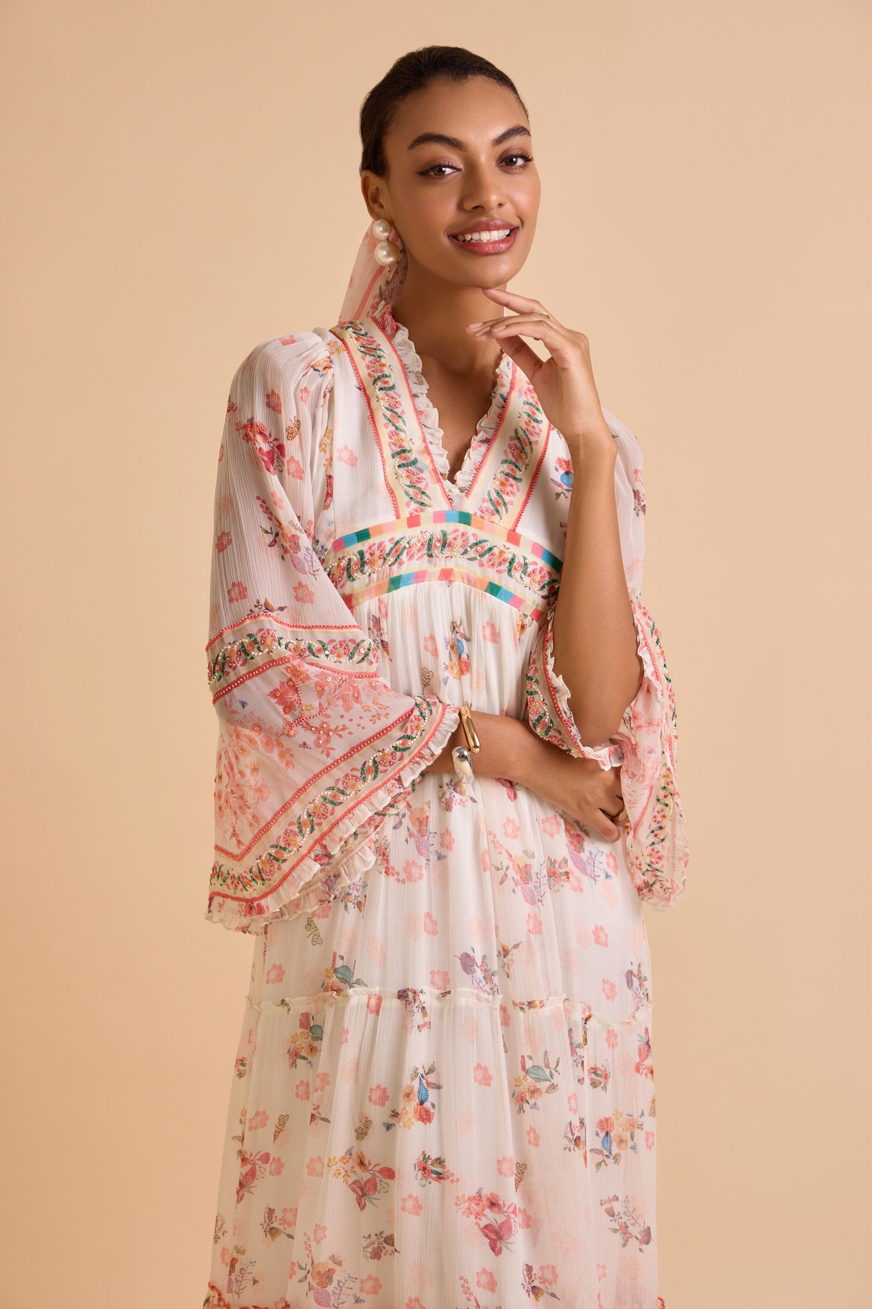 Charisma Embroidered Maxi Dress