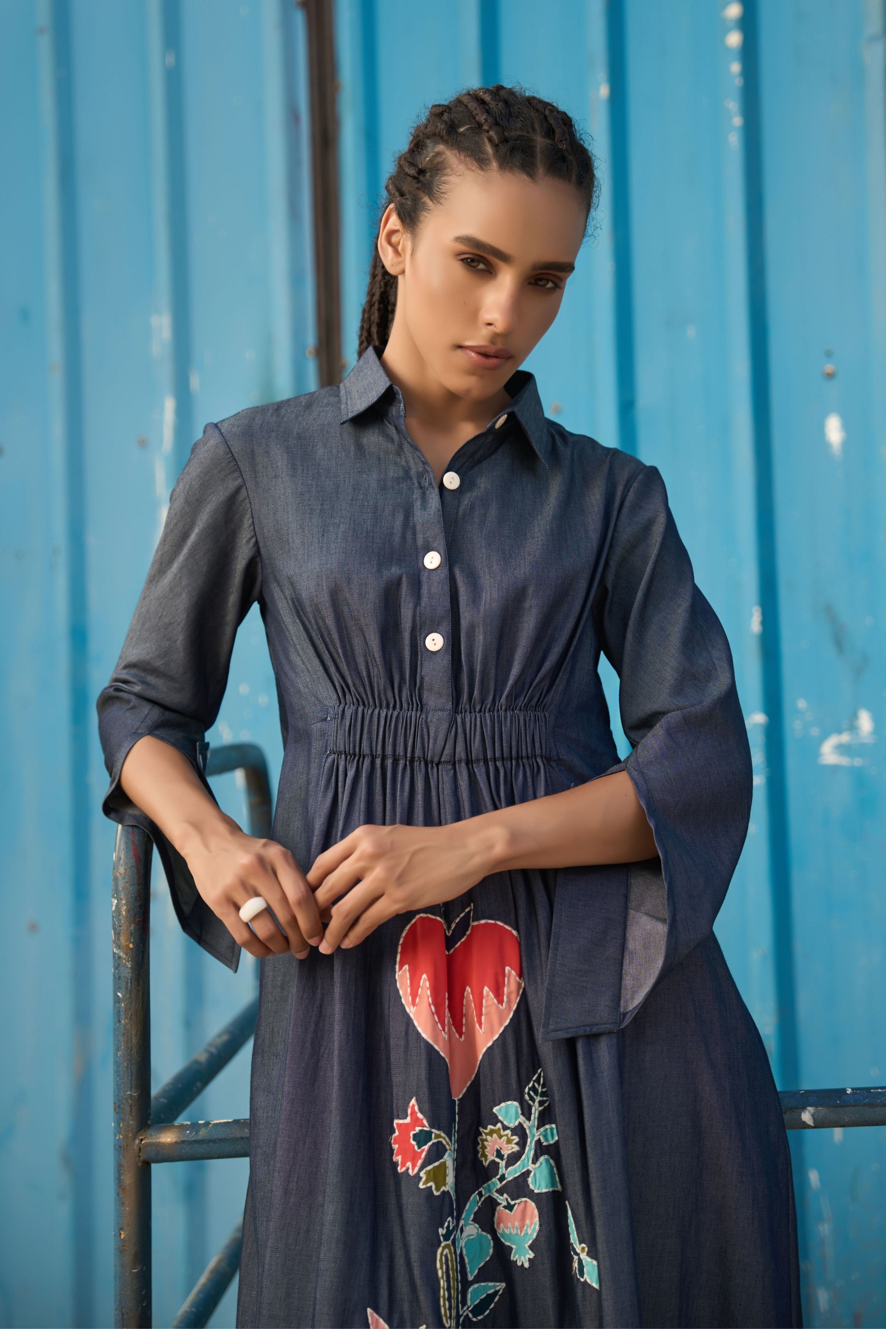 Maria Embroidered Maxi Dress