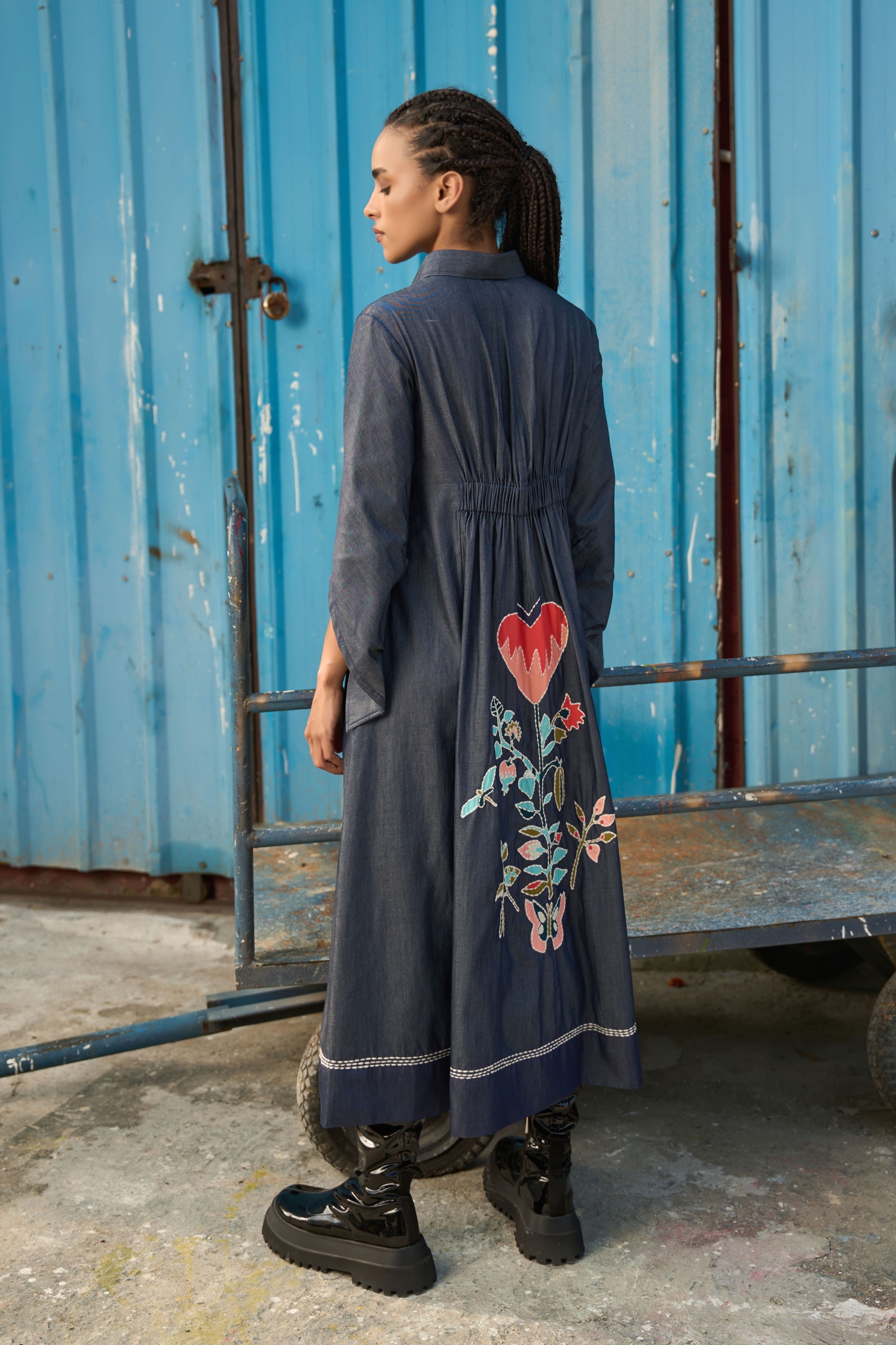 Maria Embroidered Maxi Dress