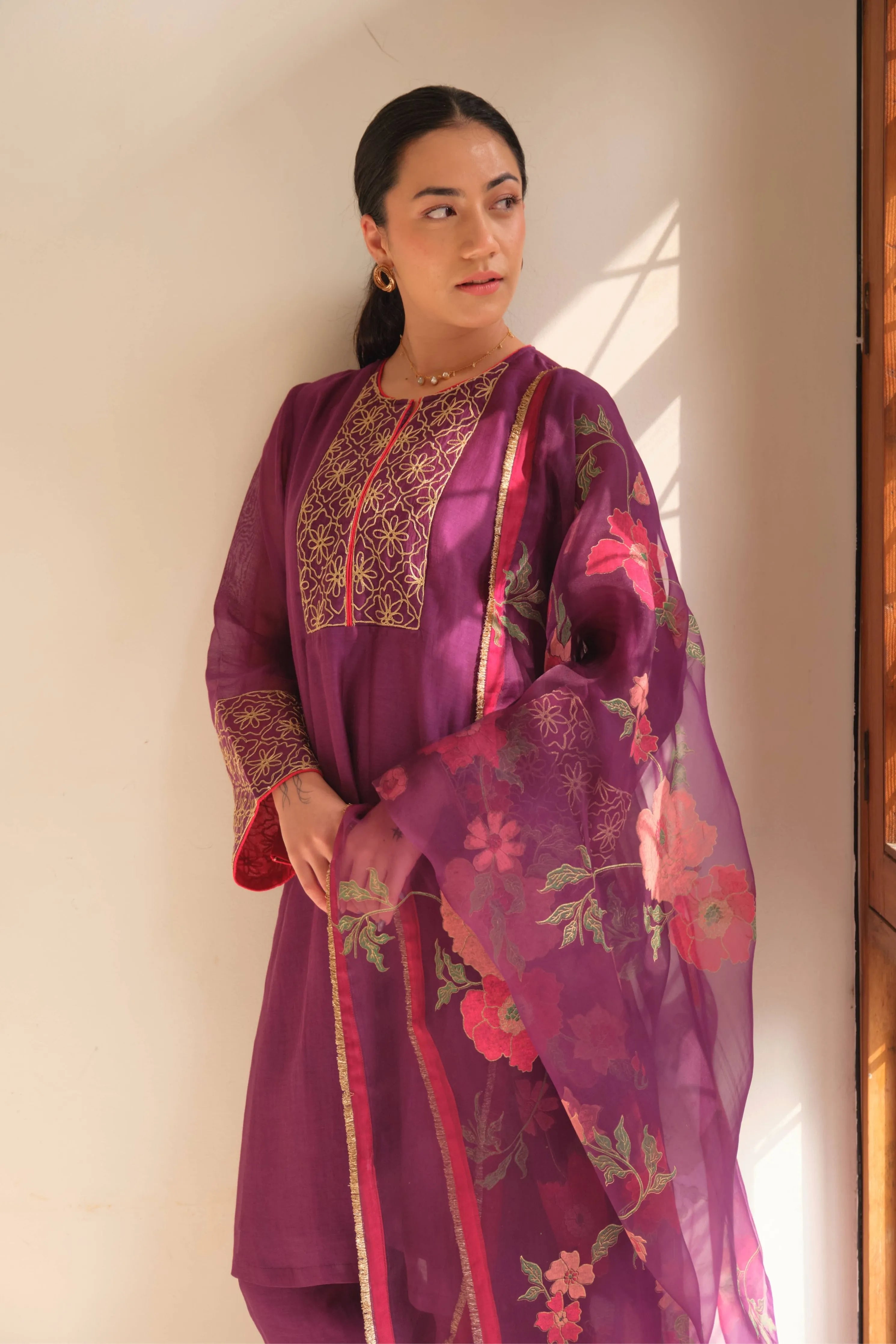 Violet Kurta Set