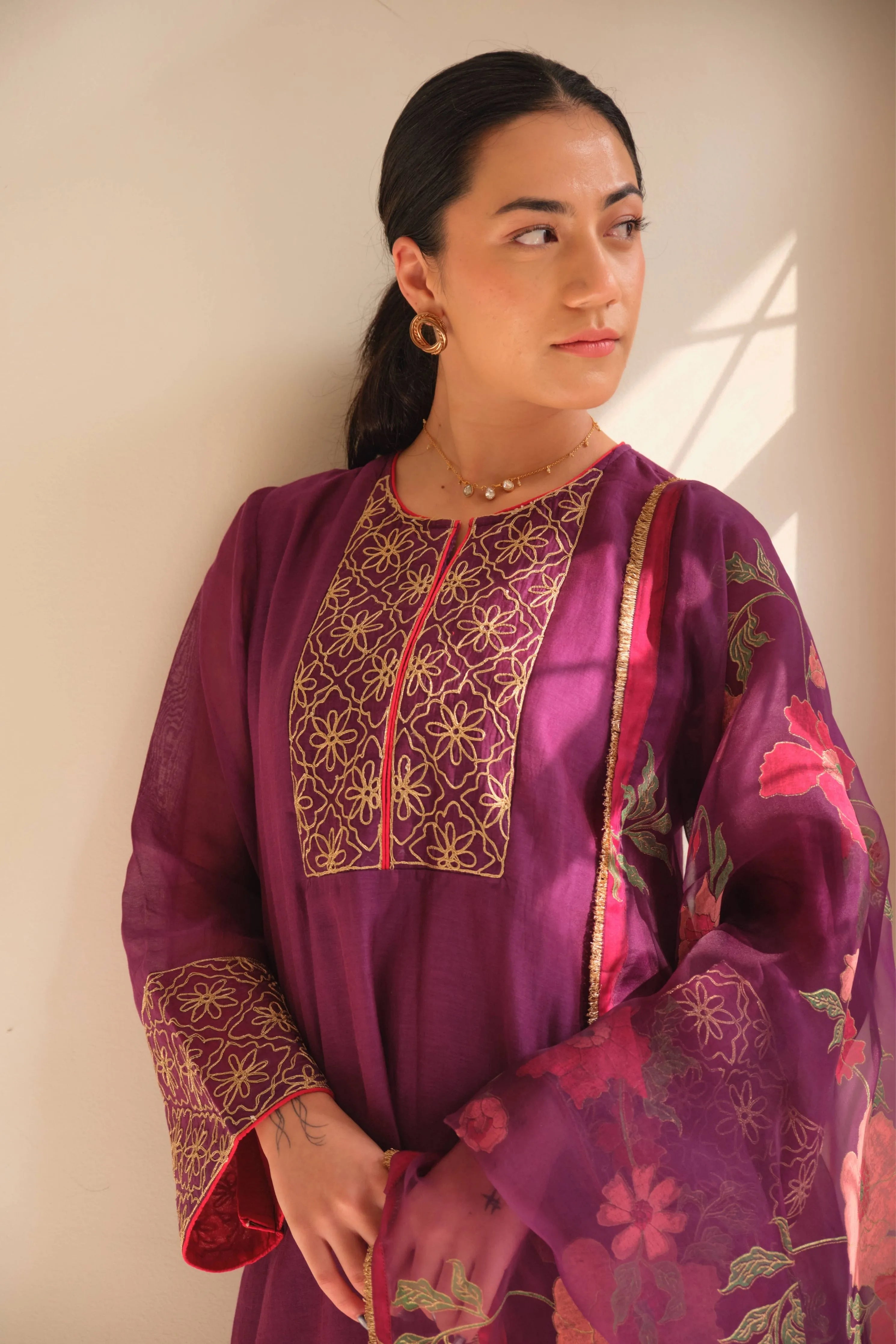 Violet Kurta Set