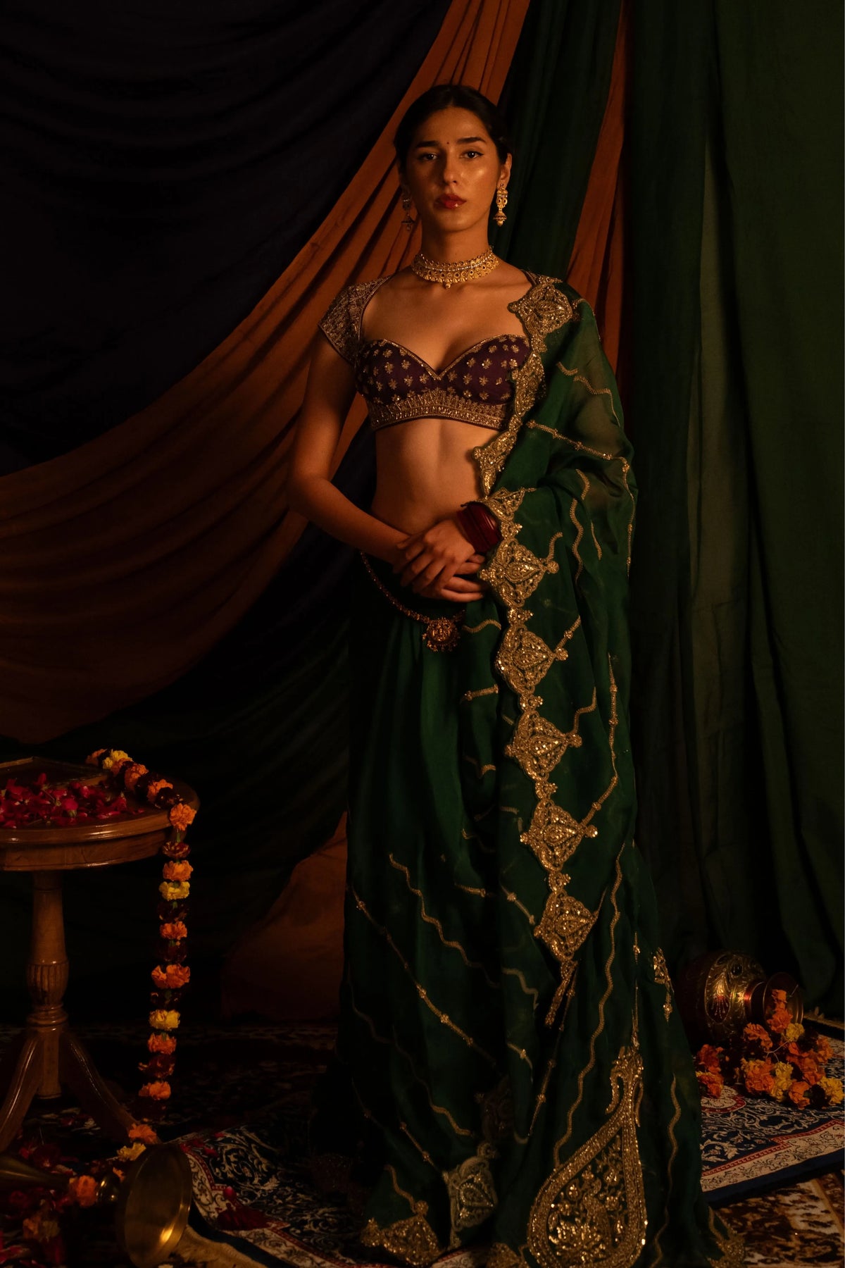 Mayur Rang Saree Set