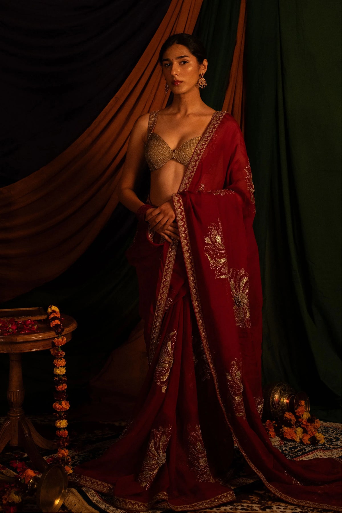 Rakt Prabha Saree Set
