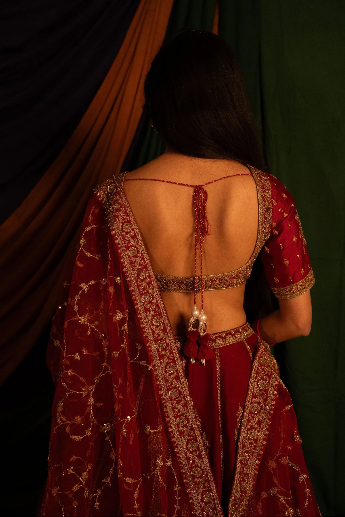 Surkh Rang Lehenga Set