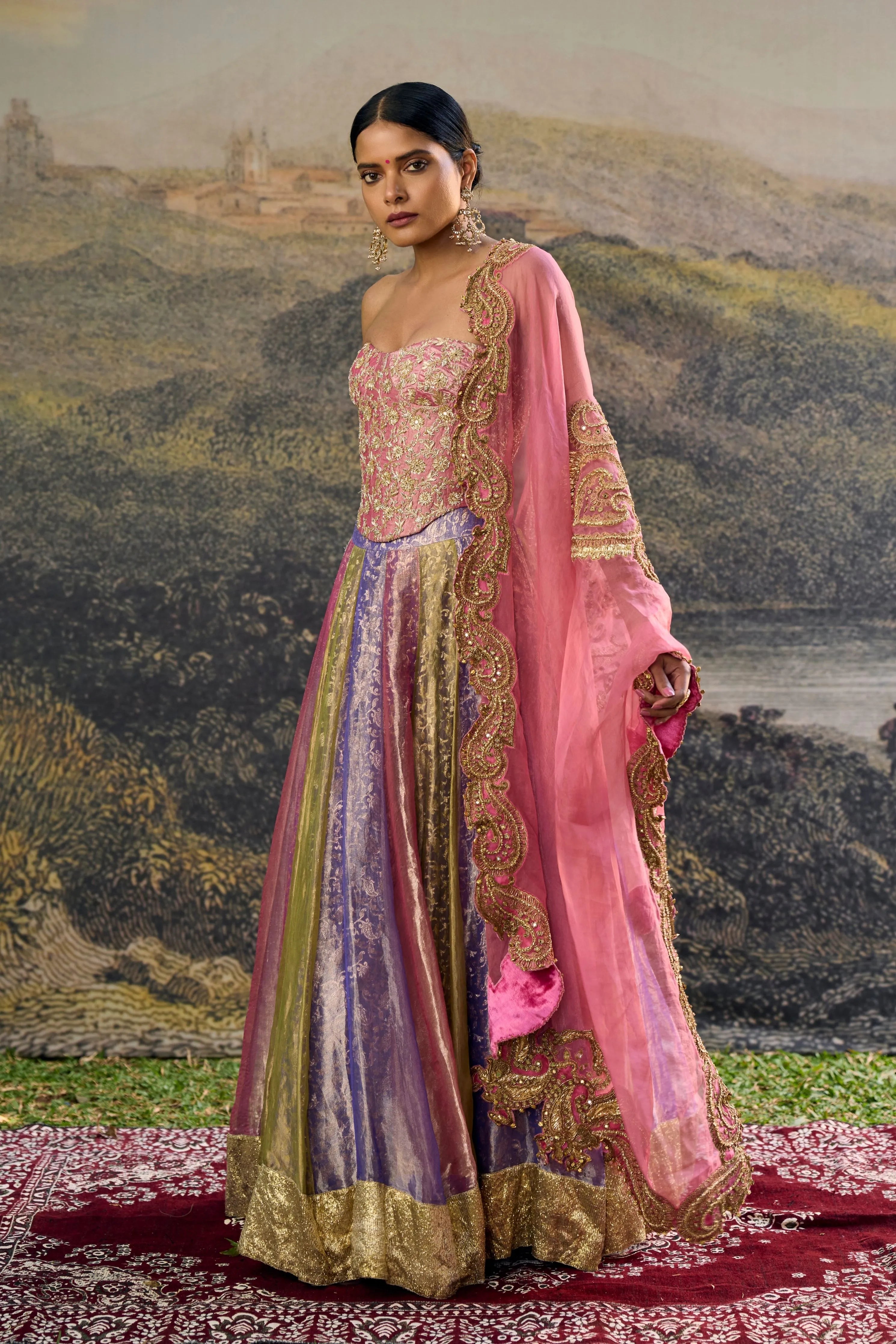 Rangoli Zari Lehenga Set