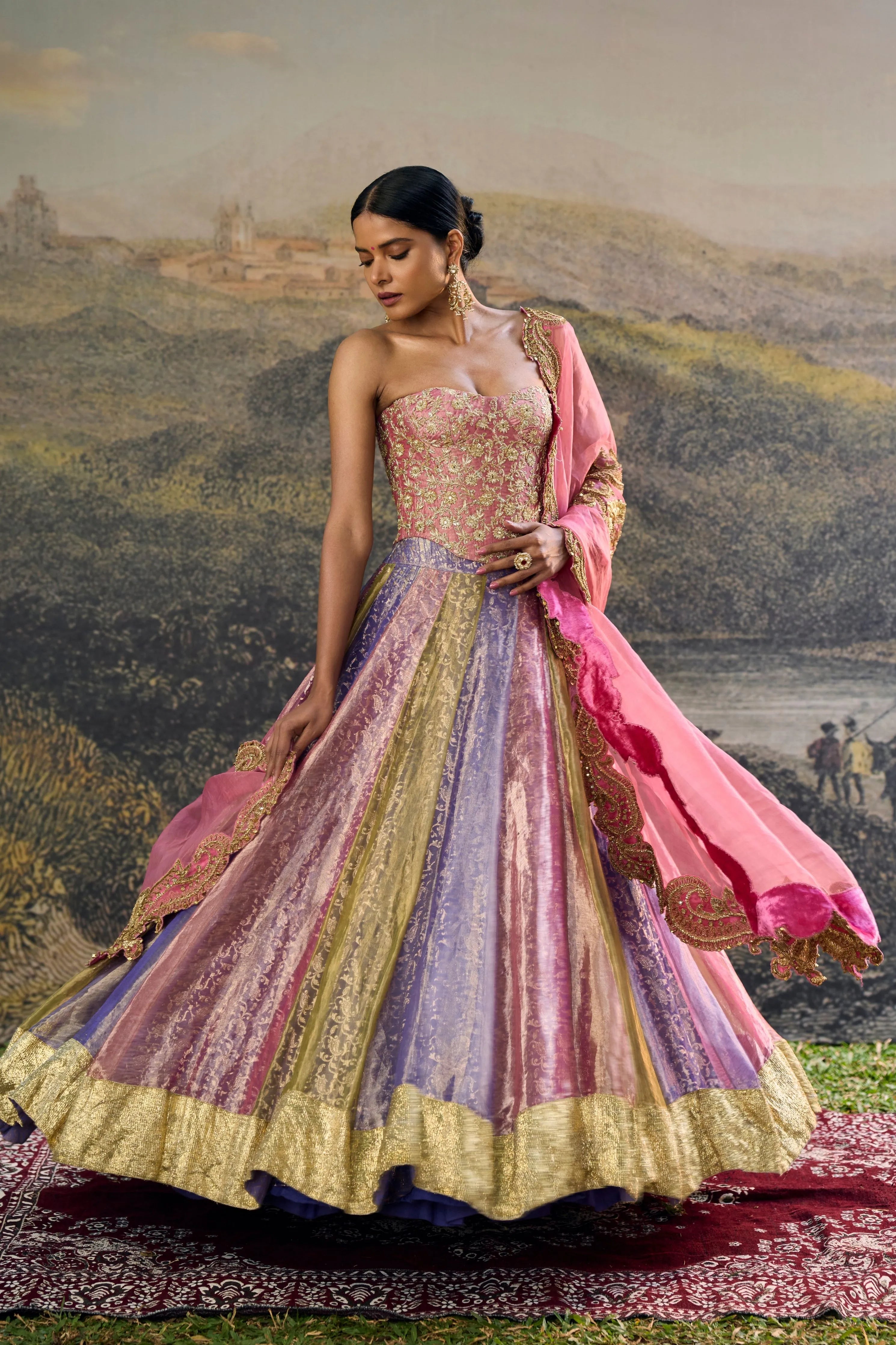 Rangoli Zari Lehenga Set