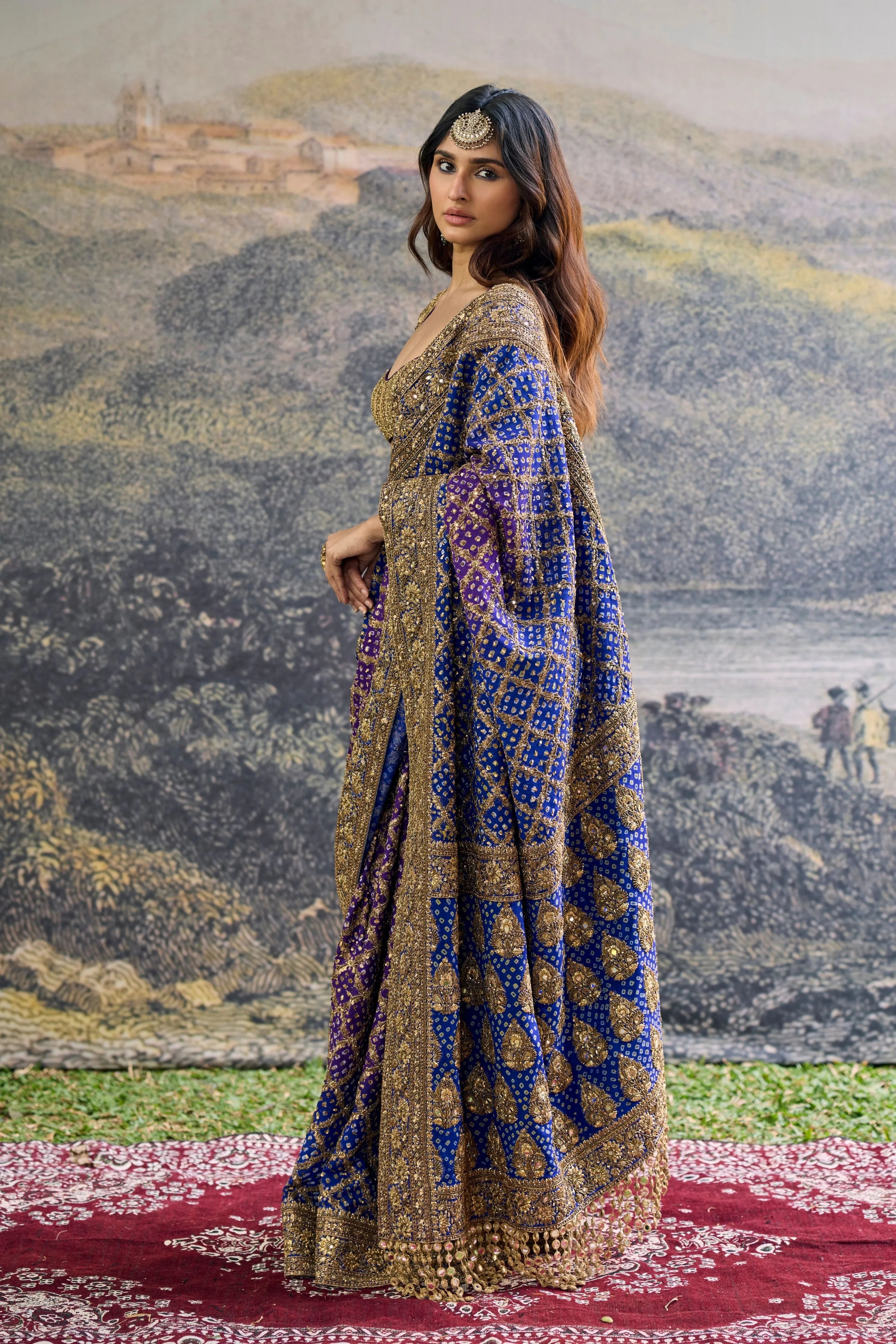 Advay Ombré Saree Set