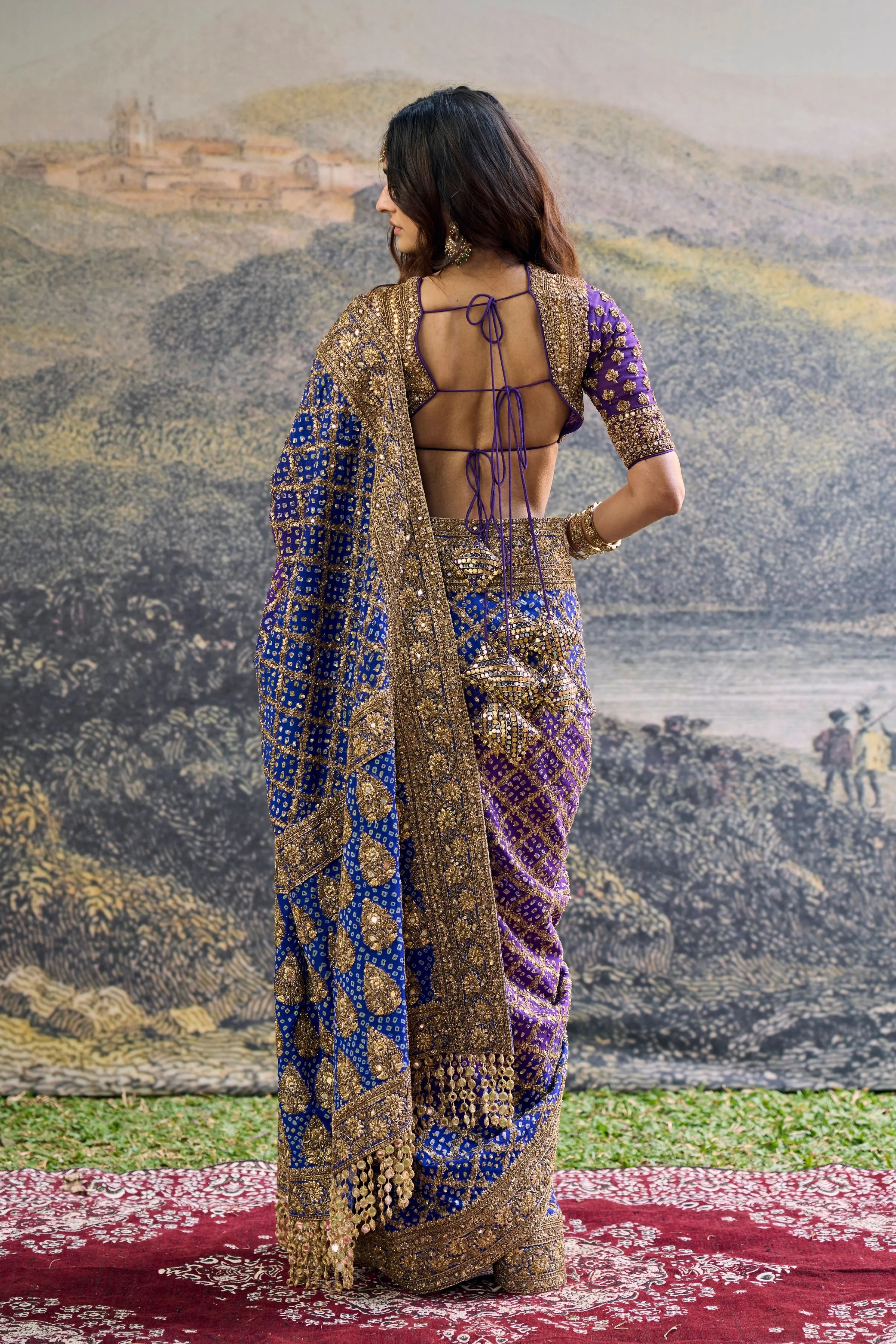 Advay Ombré Saree Set
