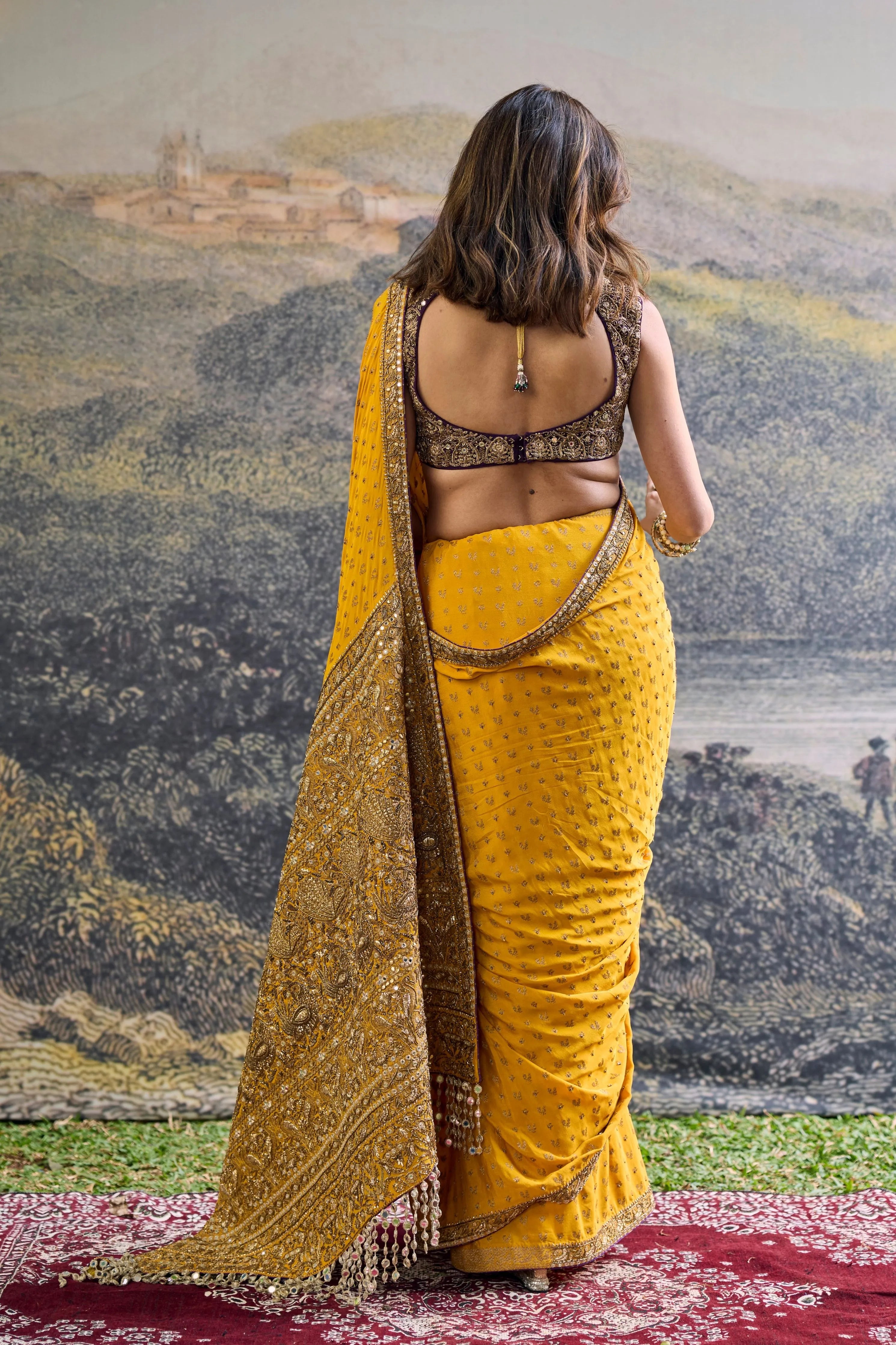 Pehr Crepe Saree Set