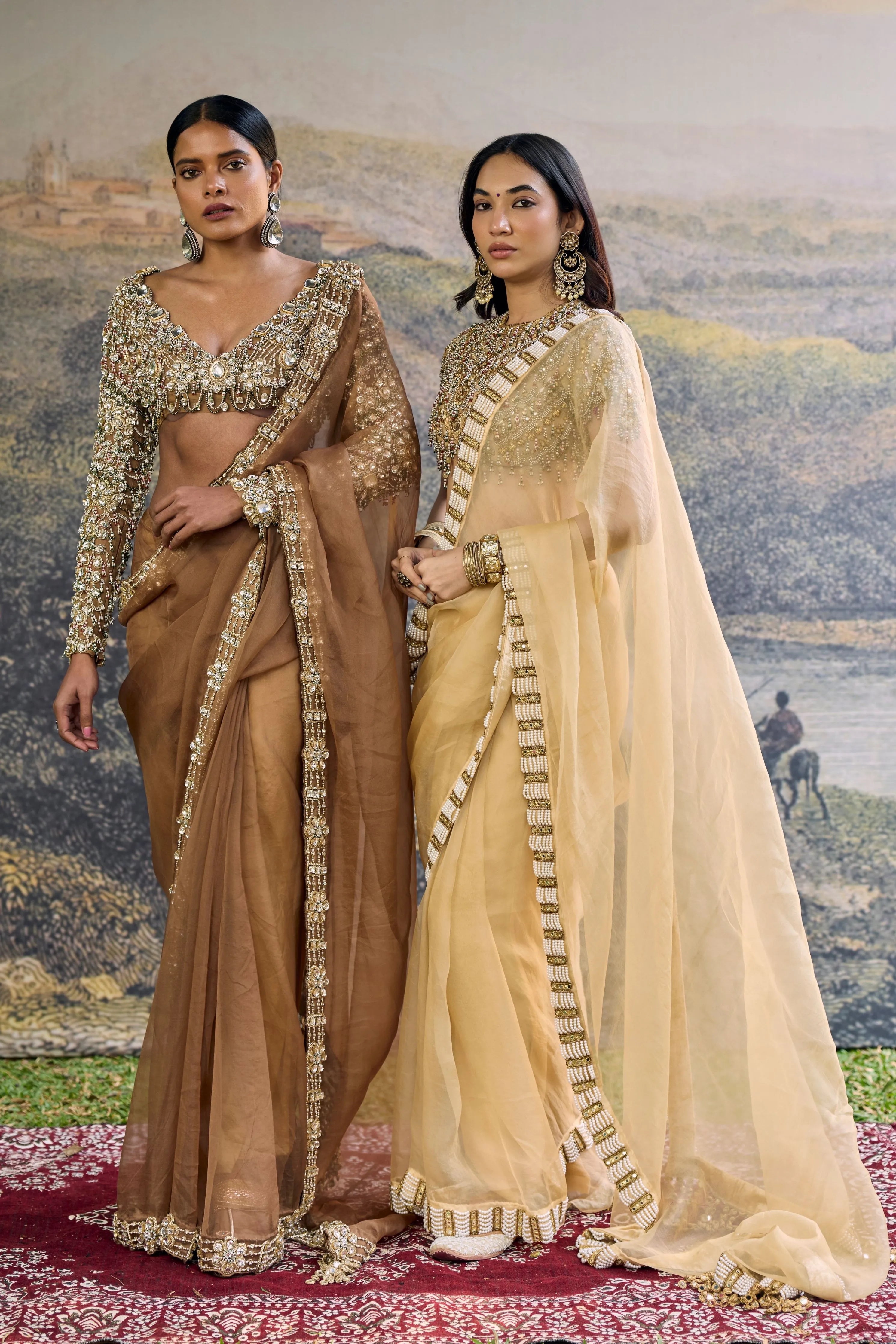 Kahani Jadau Organza Saree Set