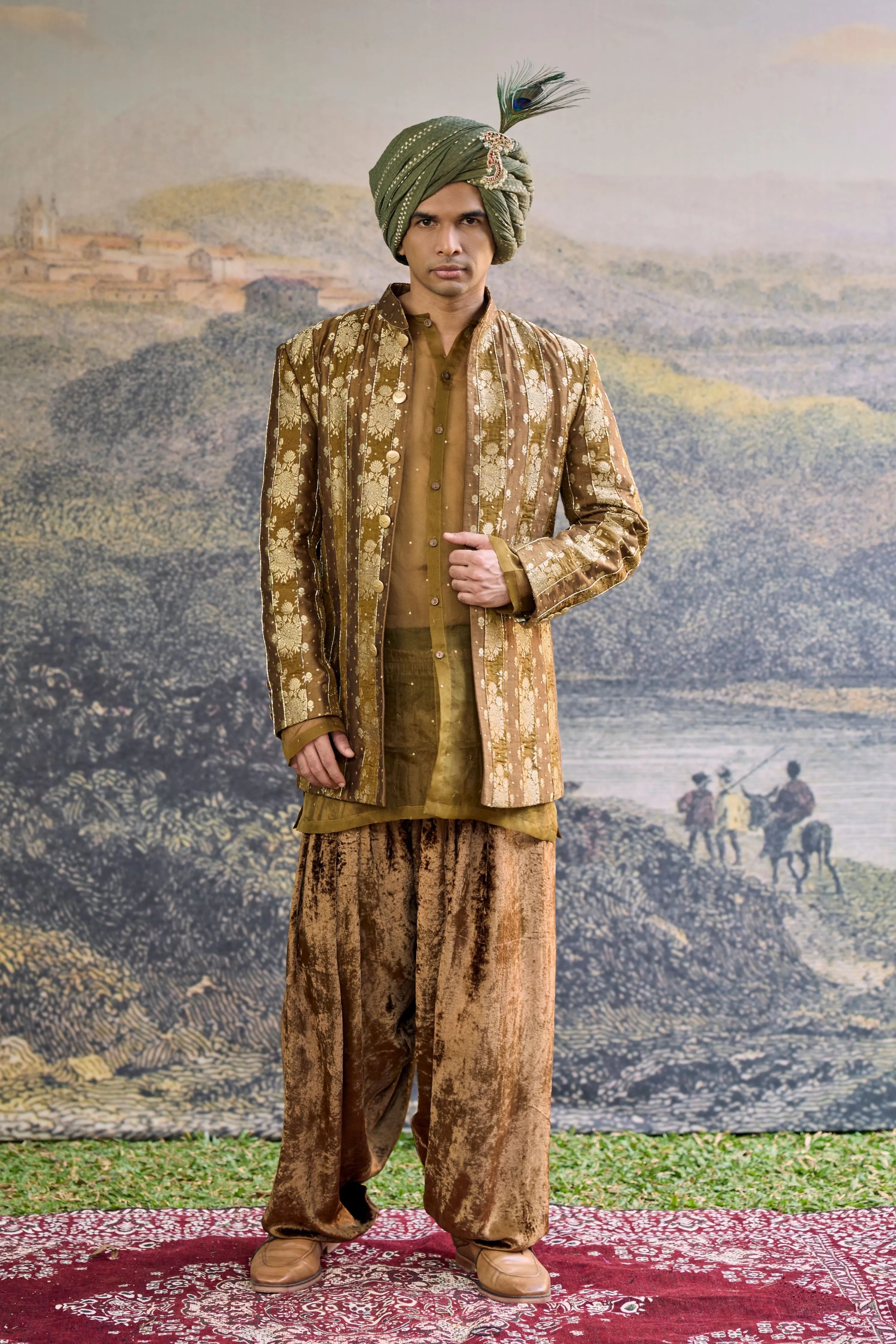 Zarvika Brocade Bundi Set