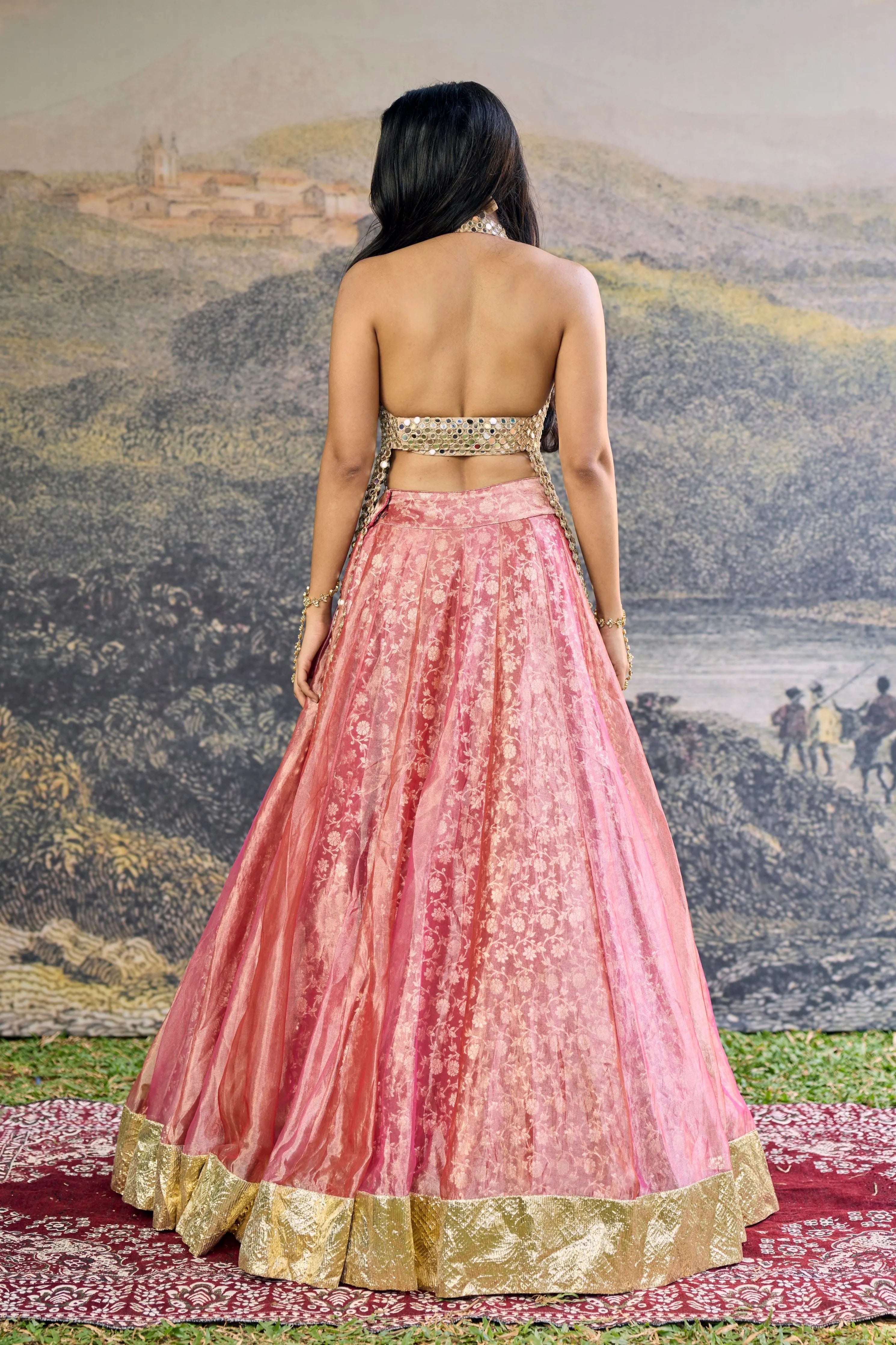 Gulbahar Mirror Lehenga Set