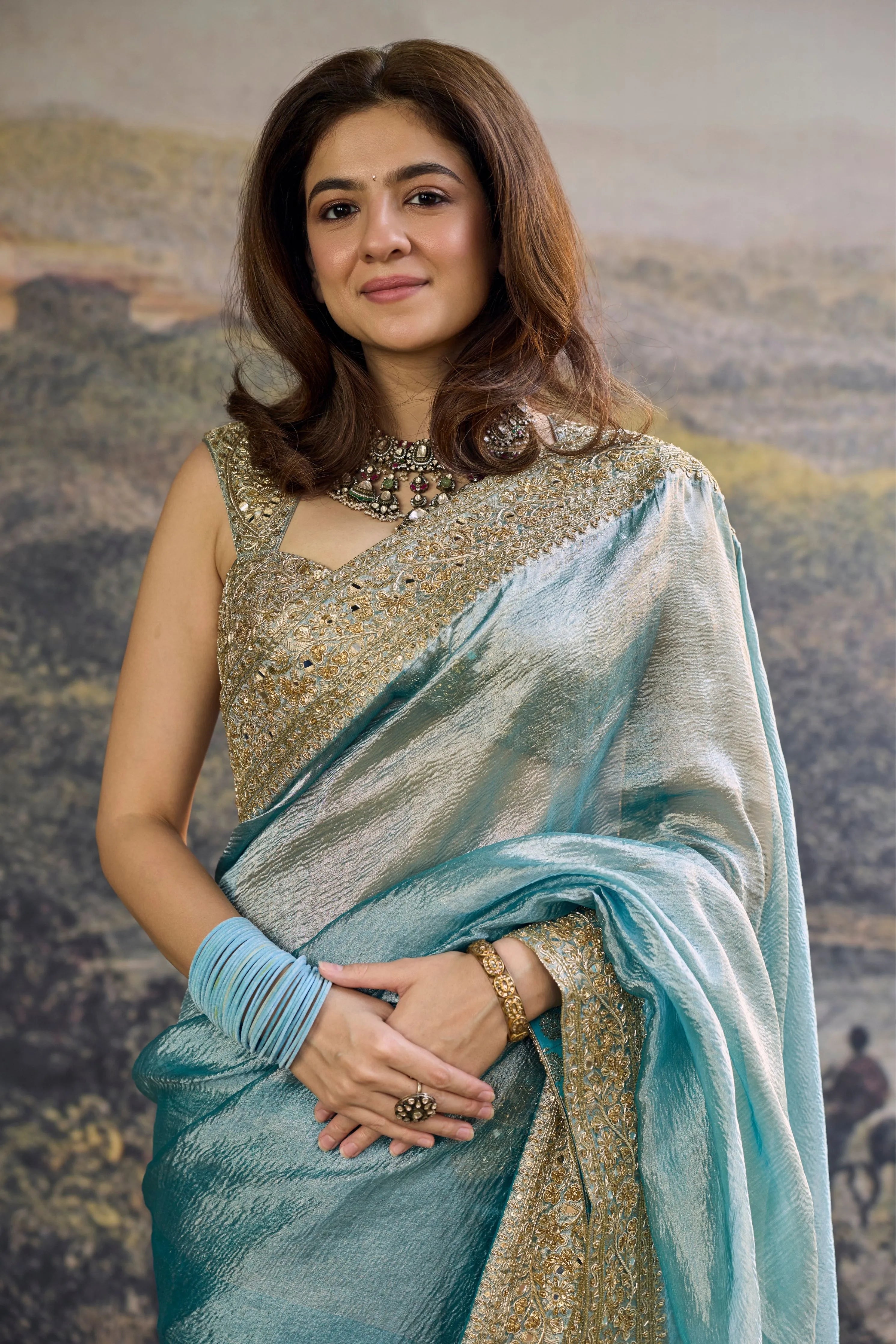 Shobhana Tissue Saree Set