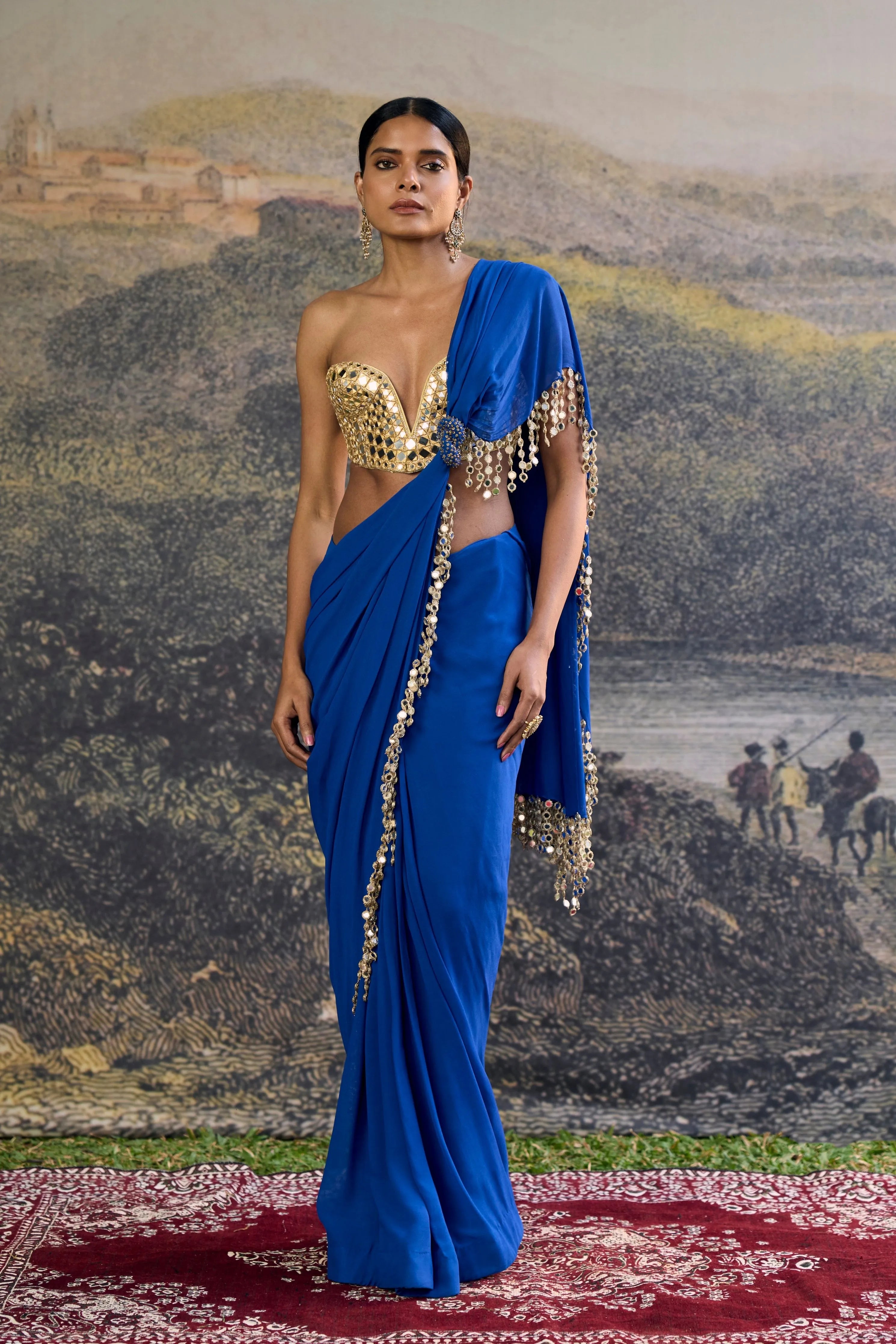 Neelanjana Mirror Saree Set