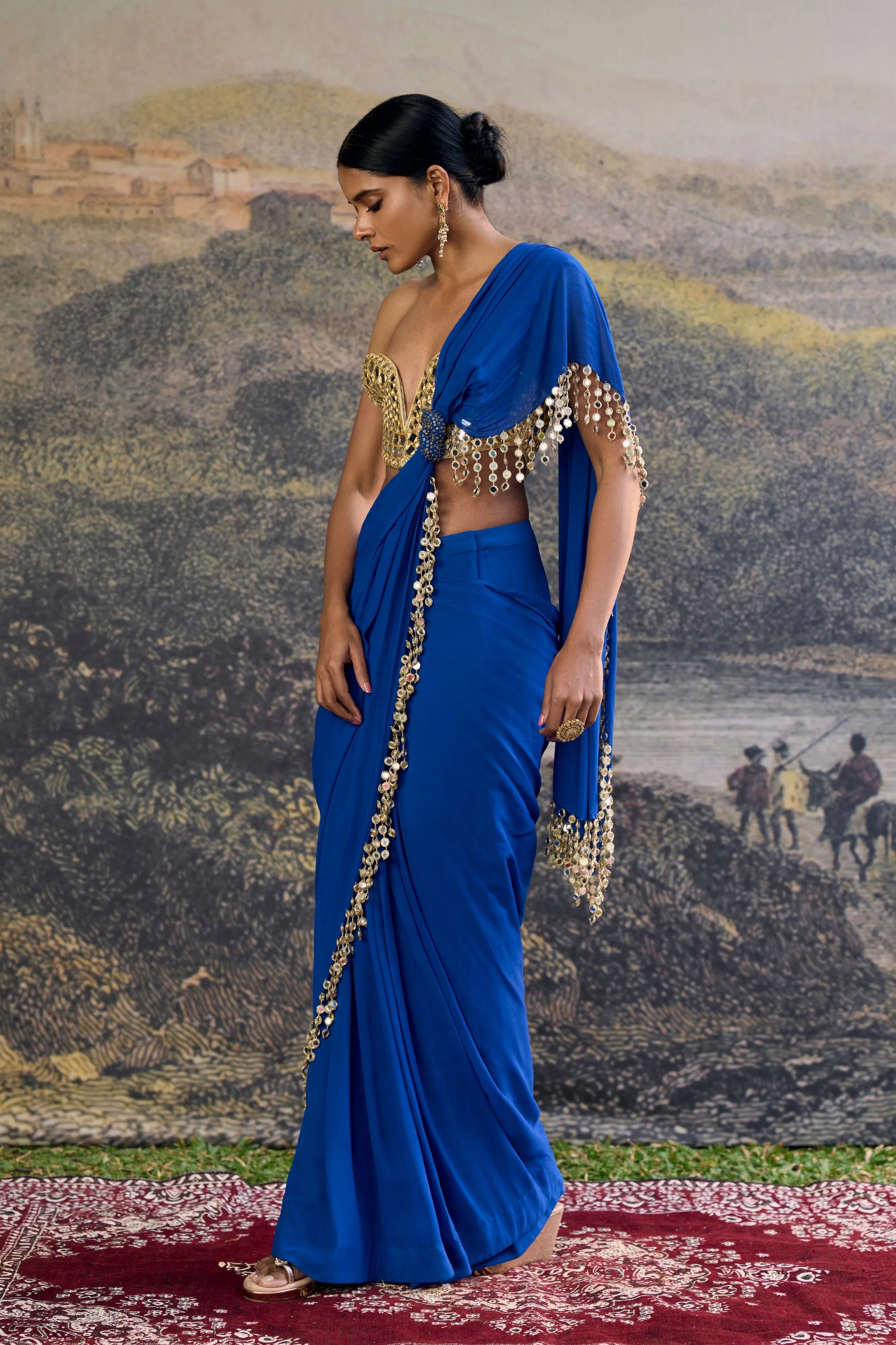 Neelanjana Mirror Saree Set