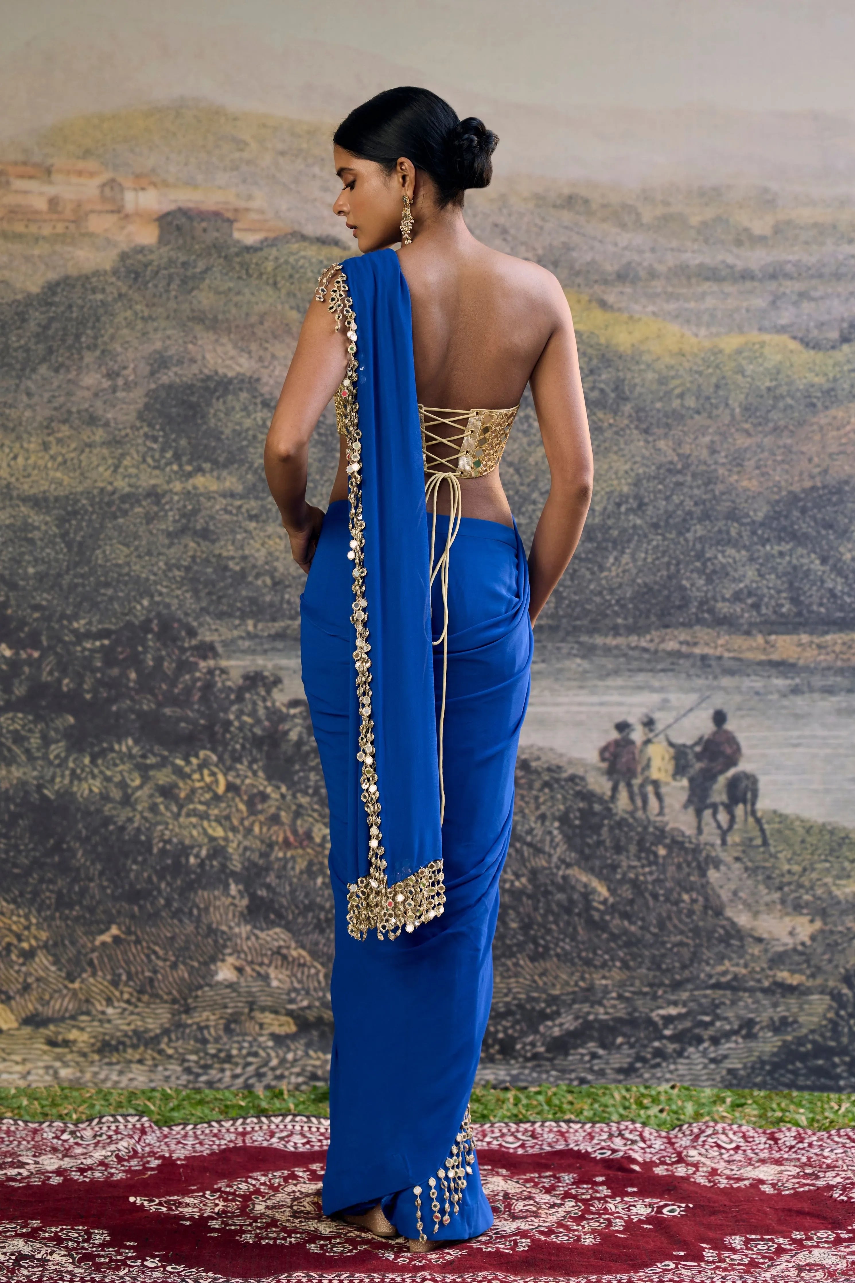 Neelanjana Mirror Saree Set