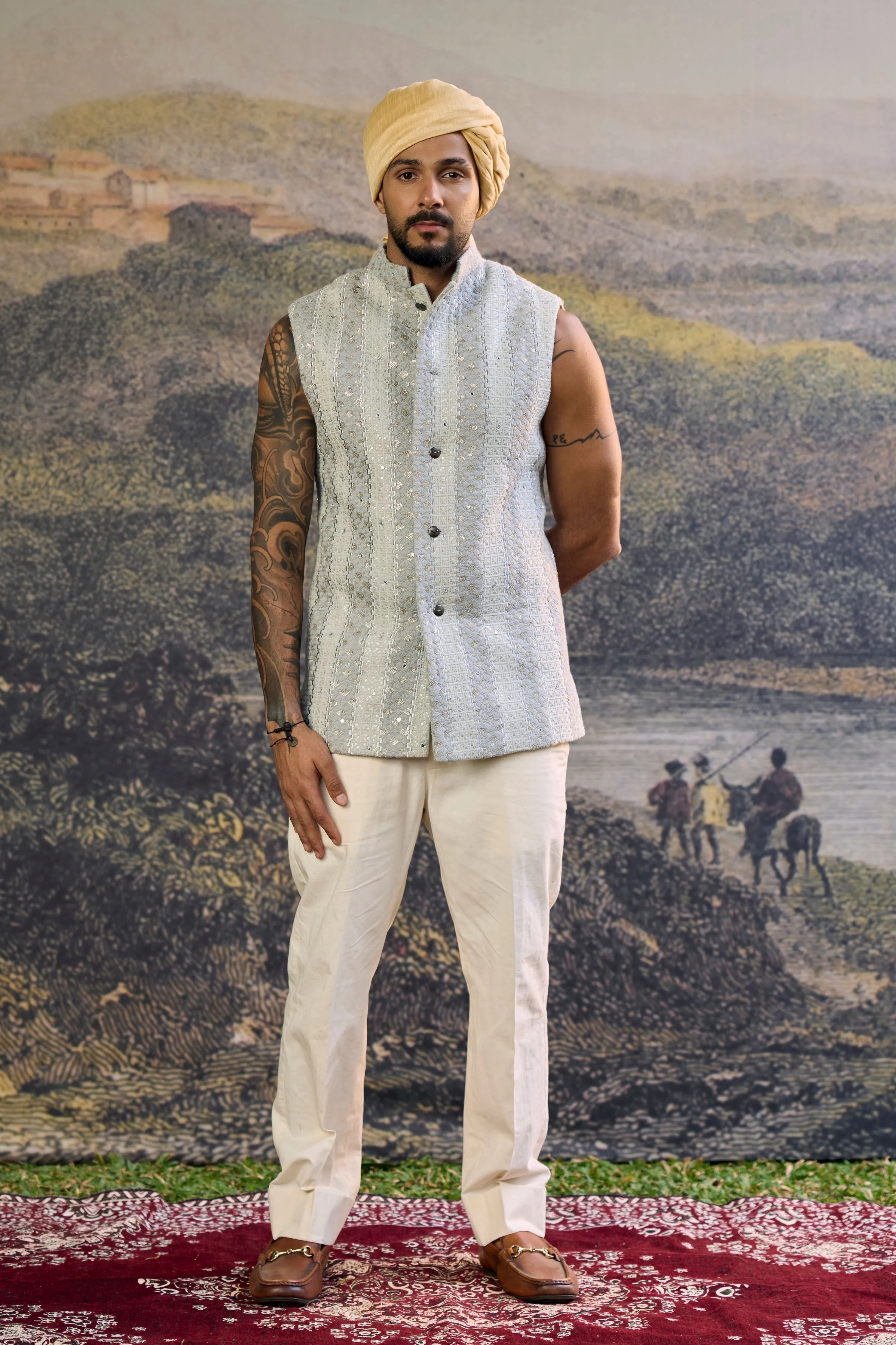 Zoravar Chikankari Bandi Set-A