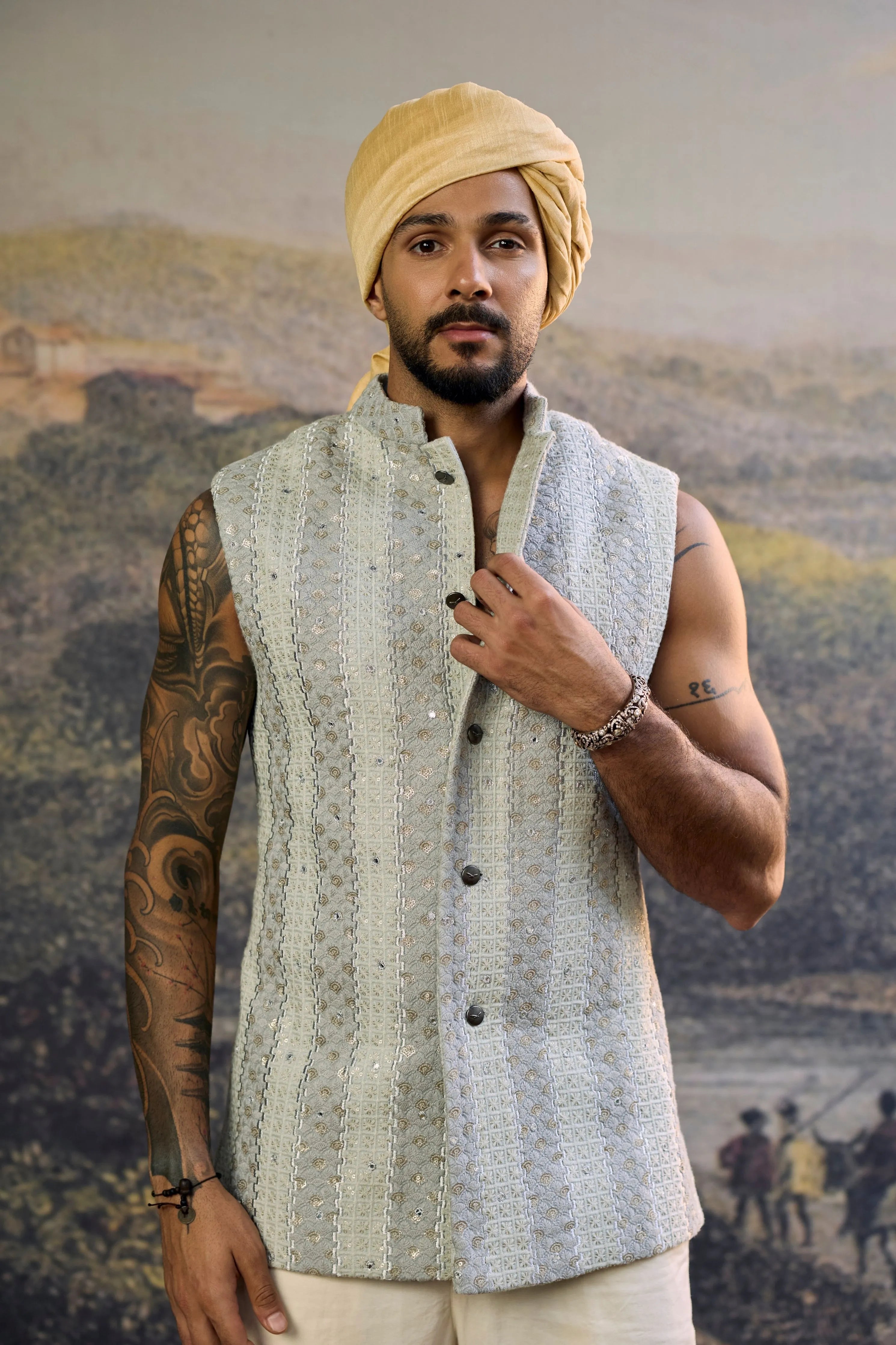 Zoravar Chikankari Bandi Set-A