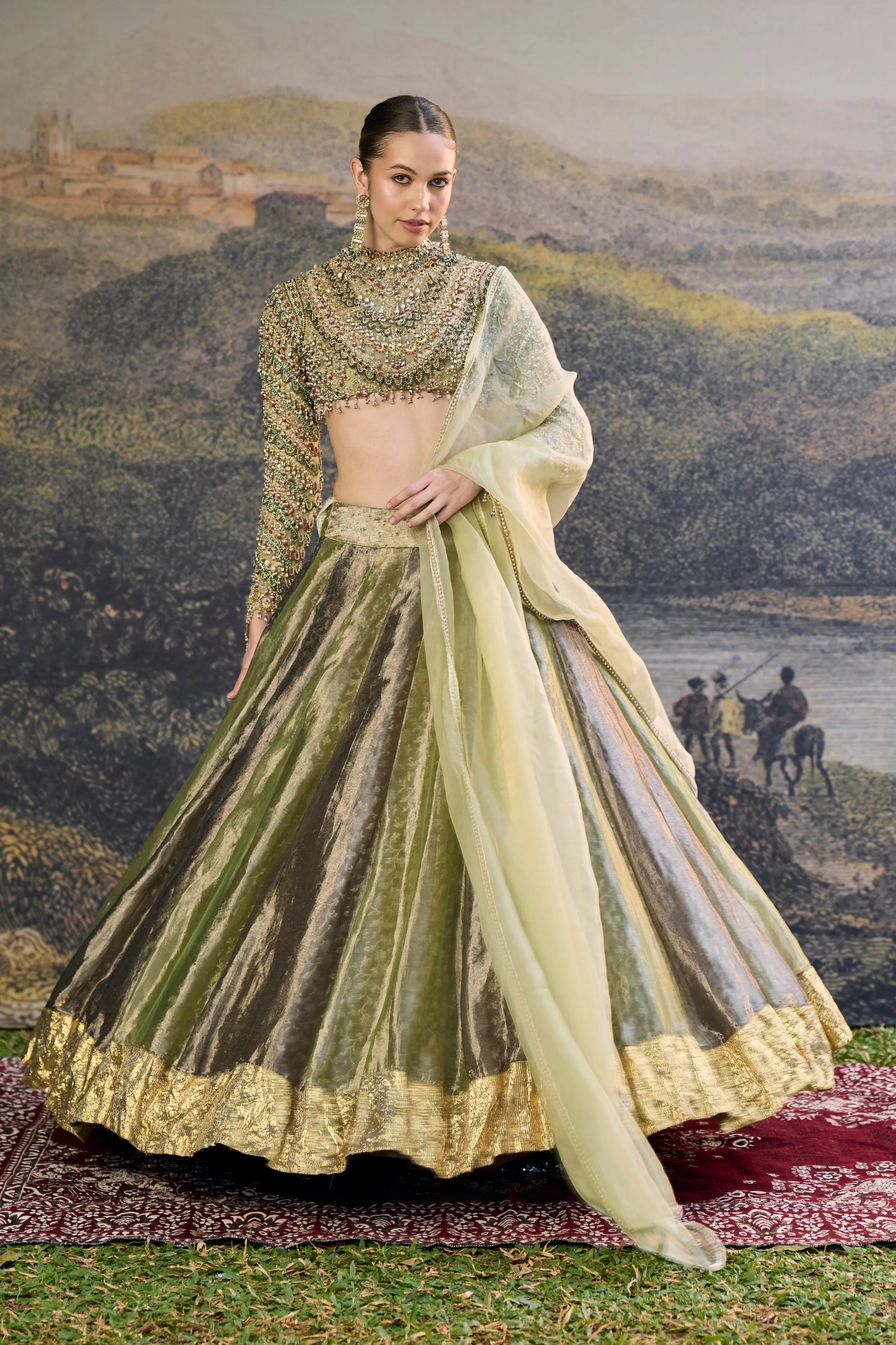 Zarreen Jadau Lehenga Set