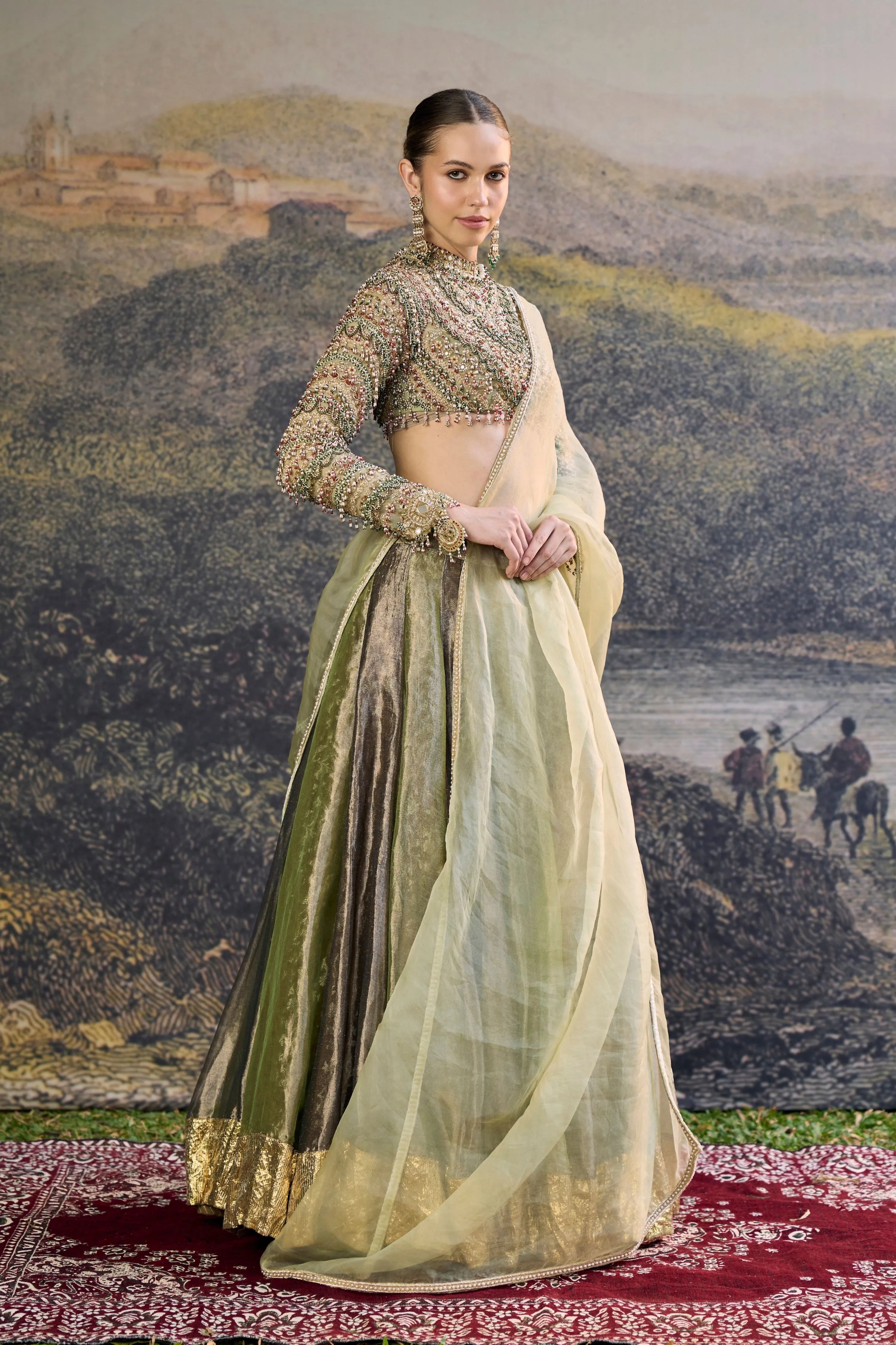 Zarreen Jadau Lehenga Set