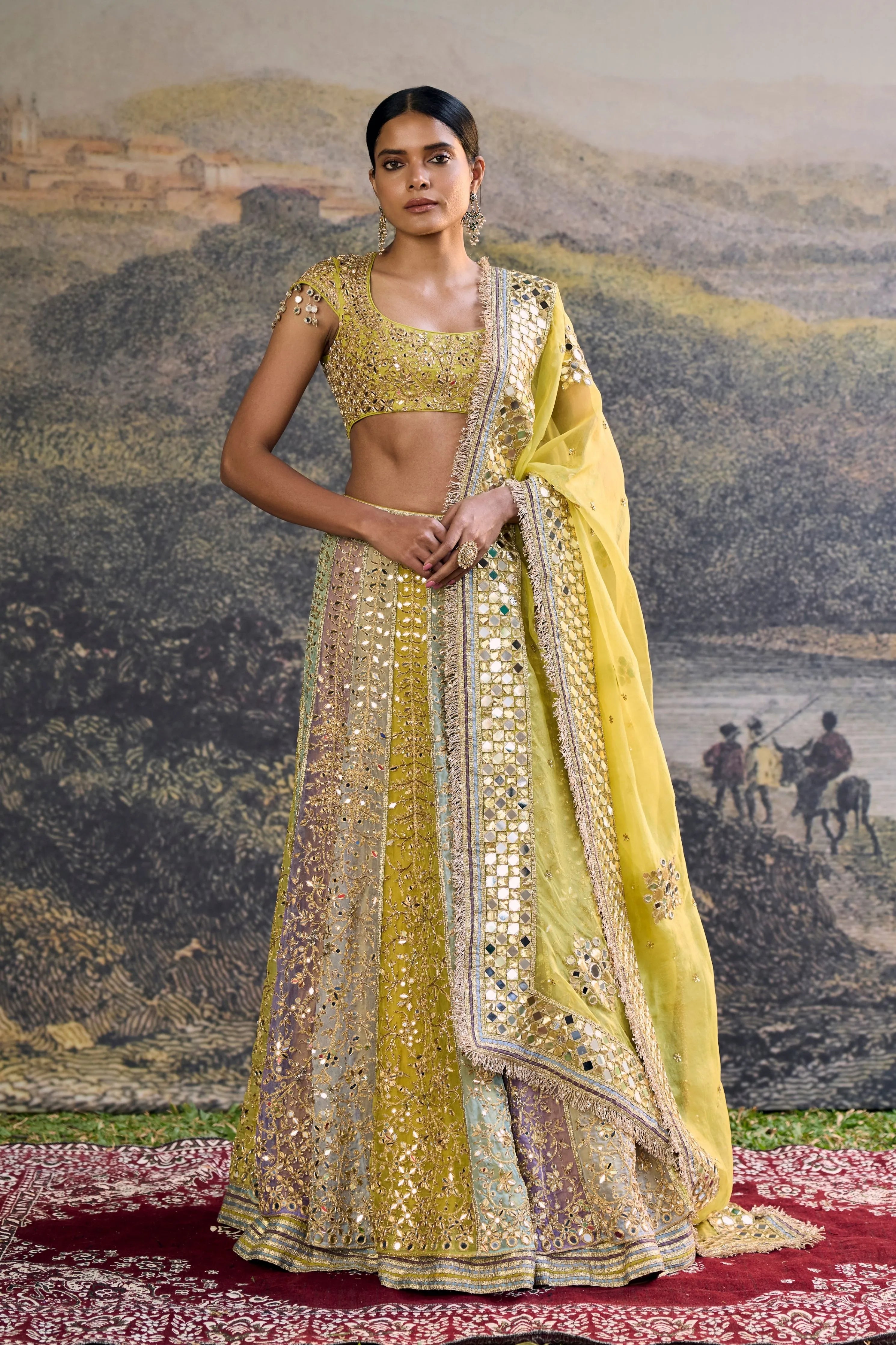 Rang Mahal Mirror Lehenga Set
