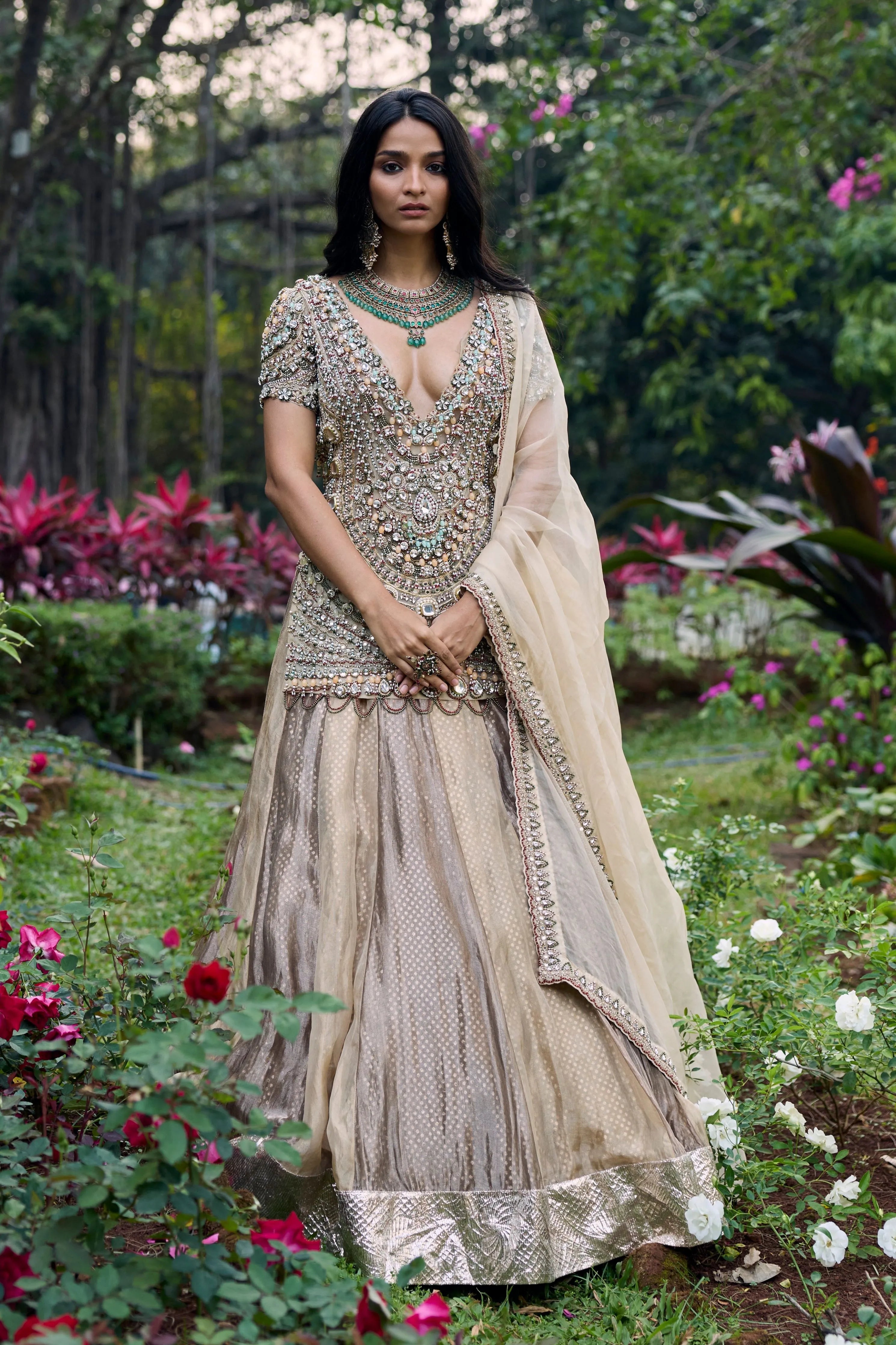 Noor-e-Zar Jadau Lehenga Set