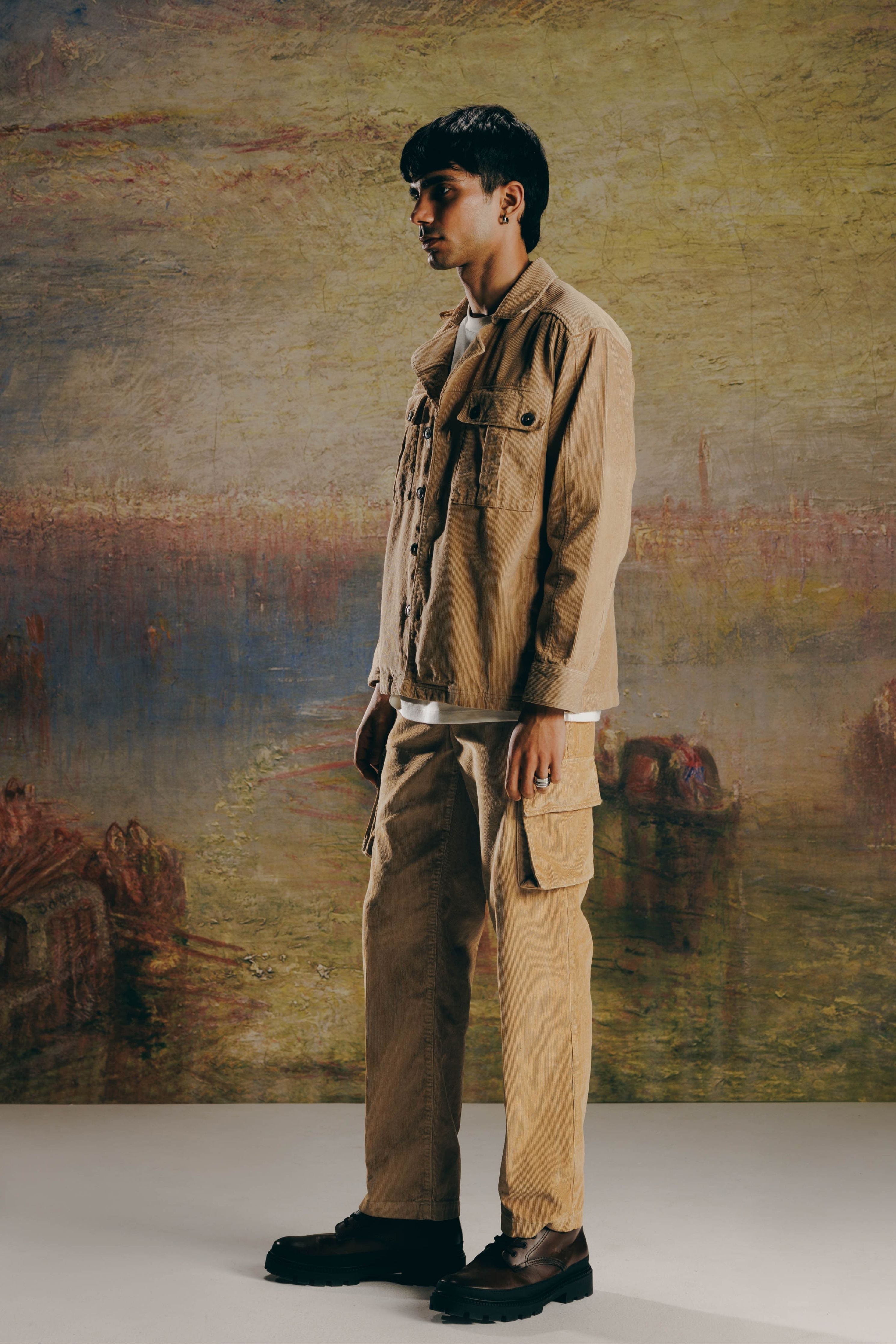 Vintage Corduroy Shacket & Pants Co-Ord Set