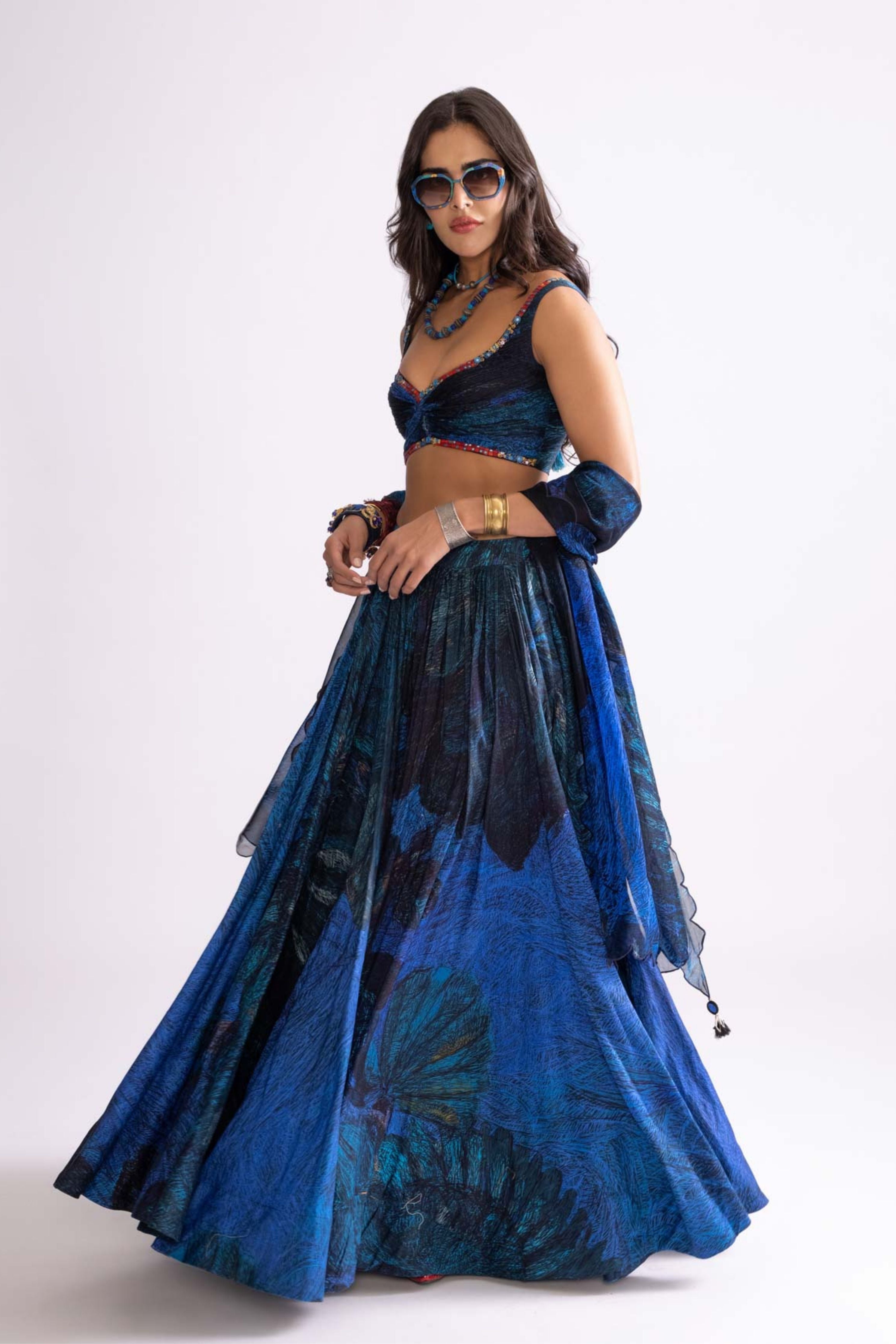 Blue Lehenga Set