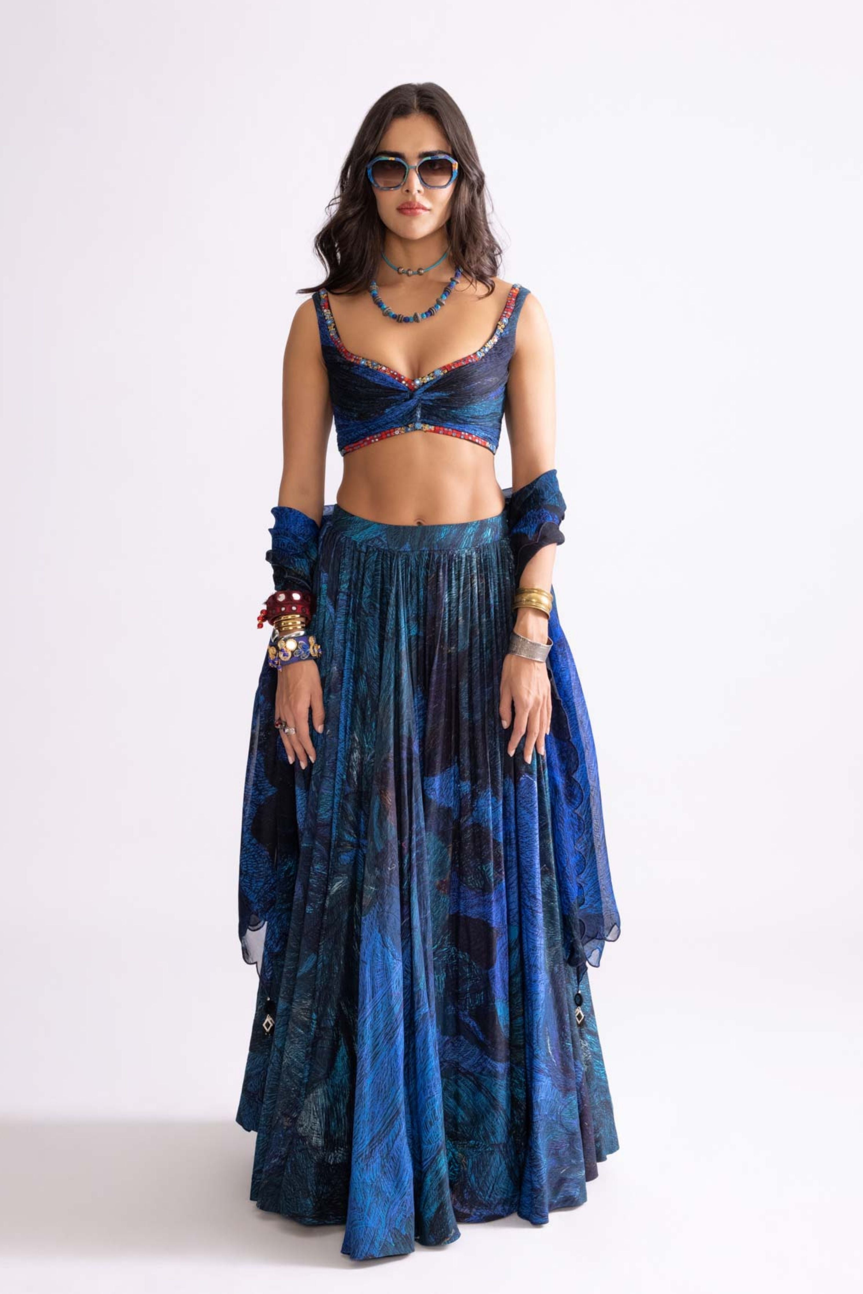 Blue Lehenga Set