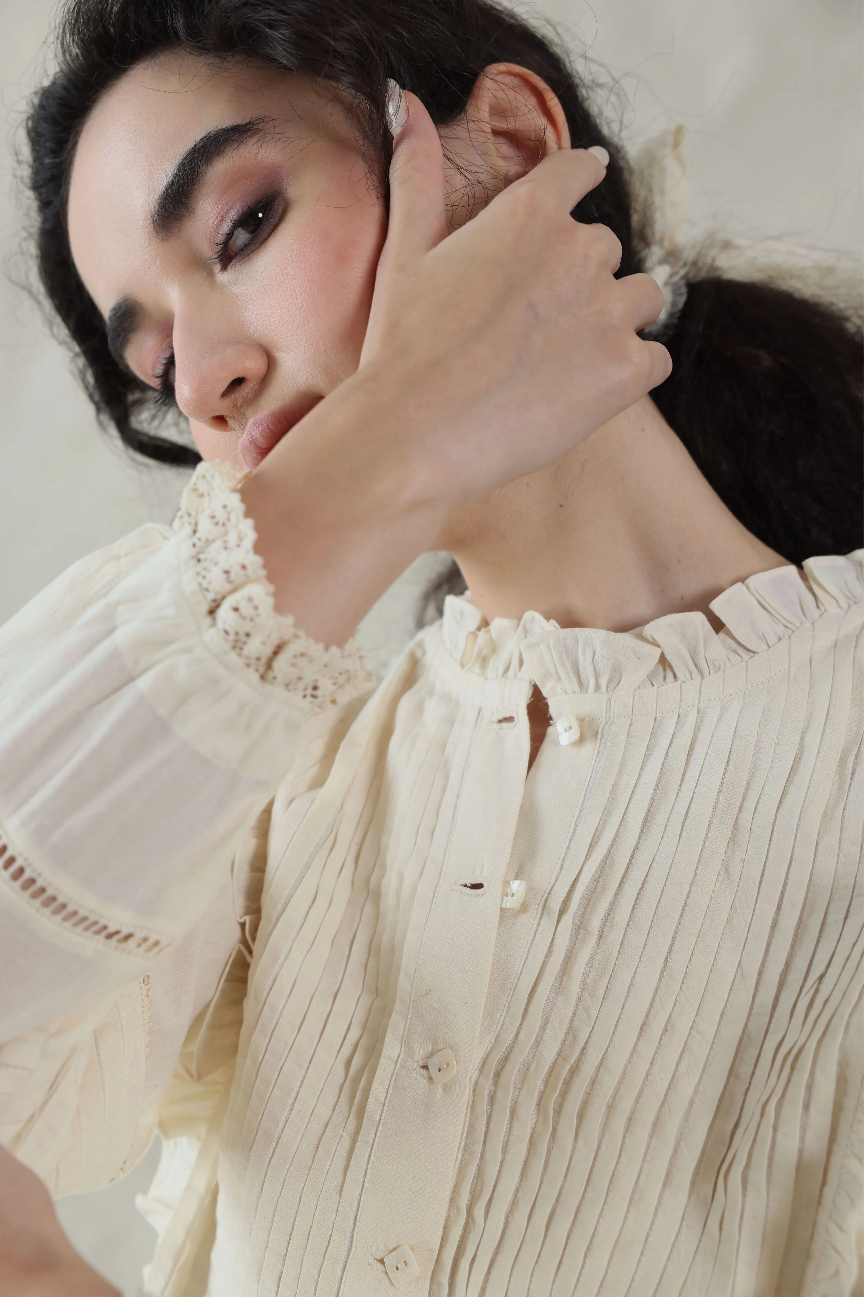Hand Woven Cotton Silk Top