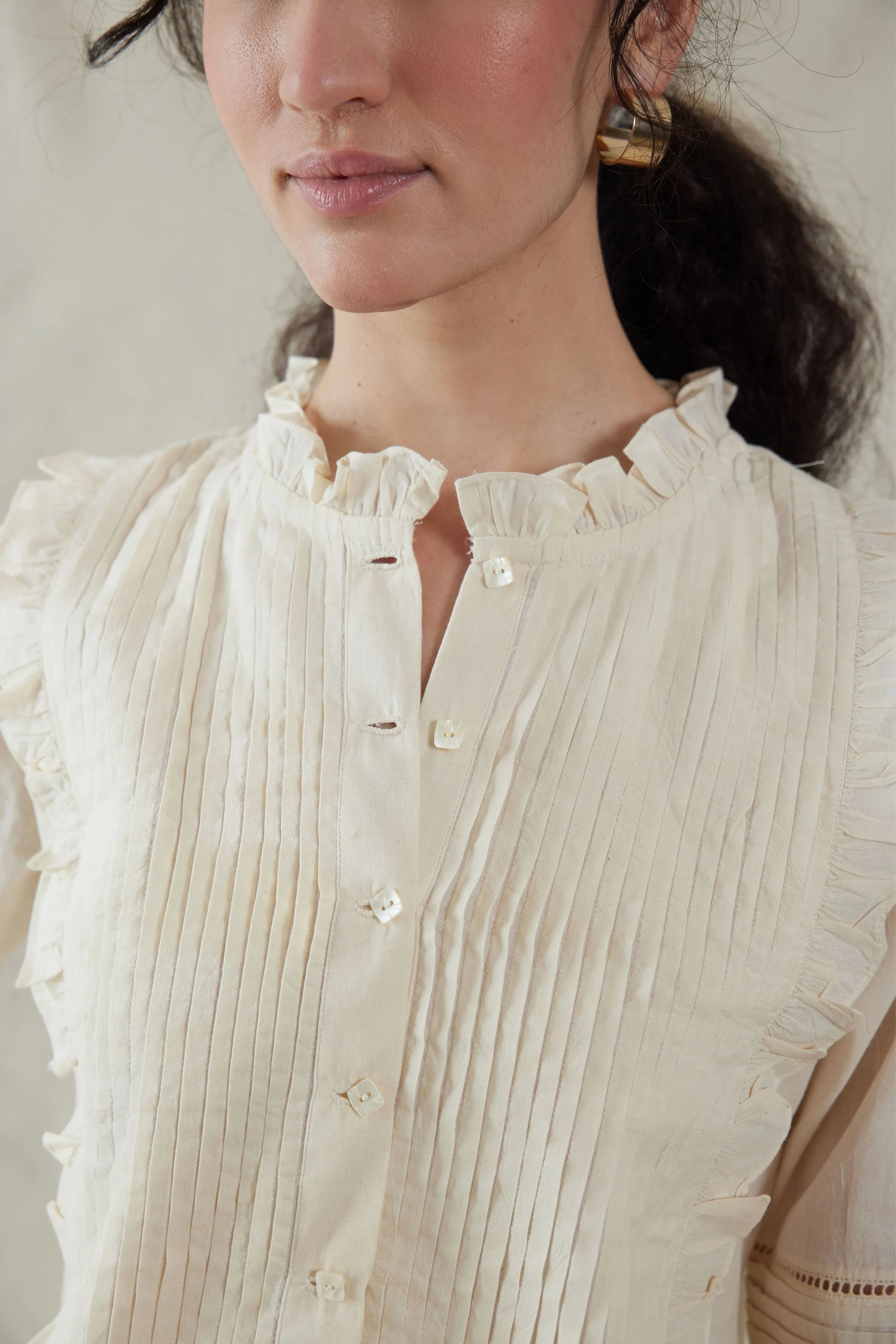 Hand Woven Cotton Silk Top