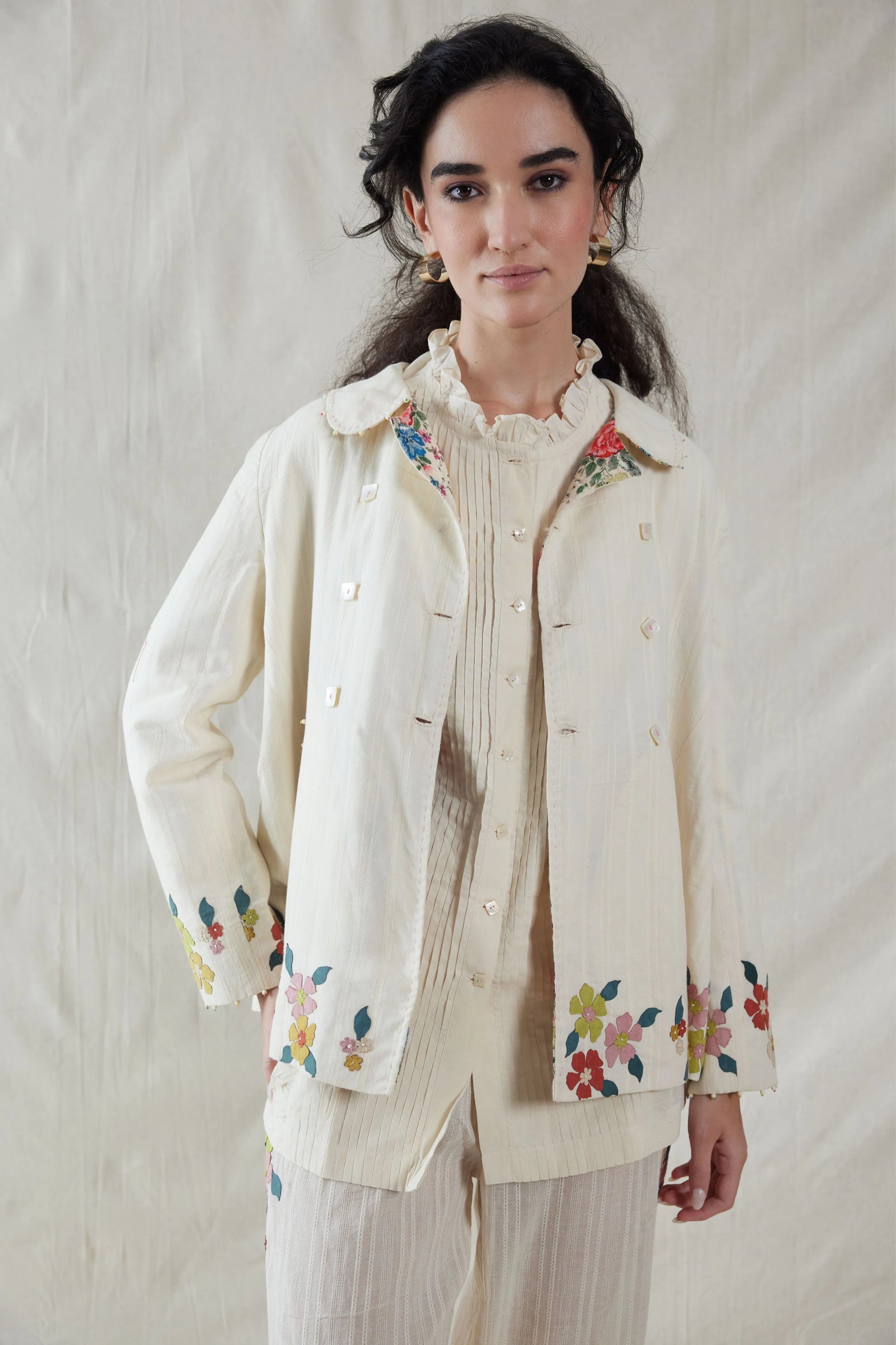 Hand Woven Cotton Silk Top