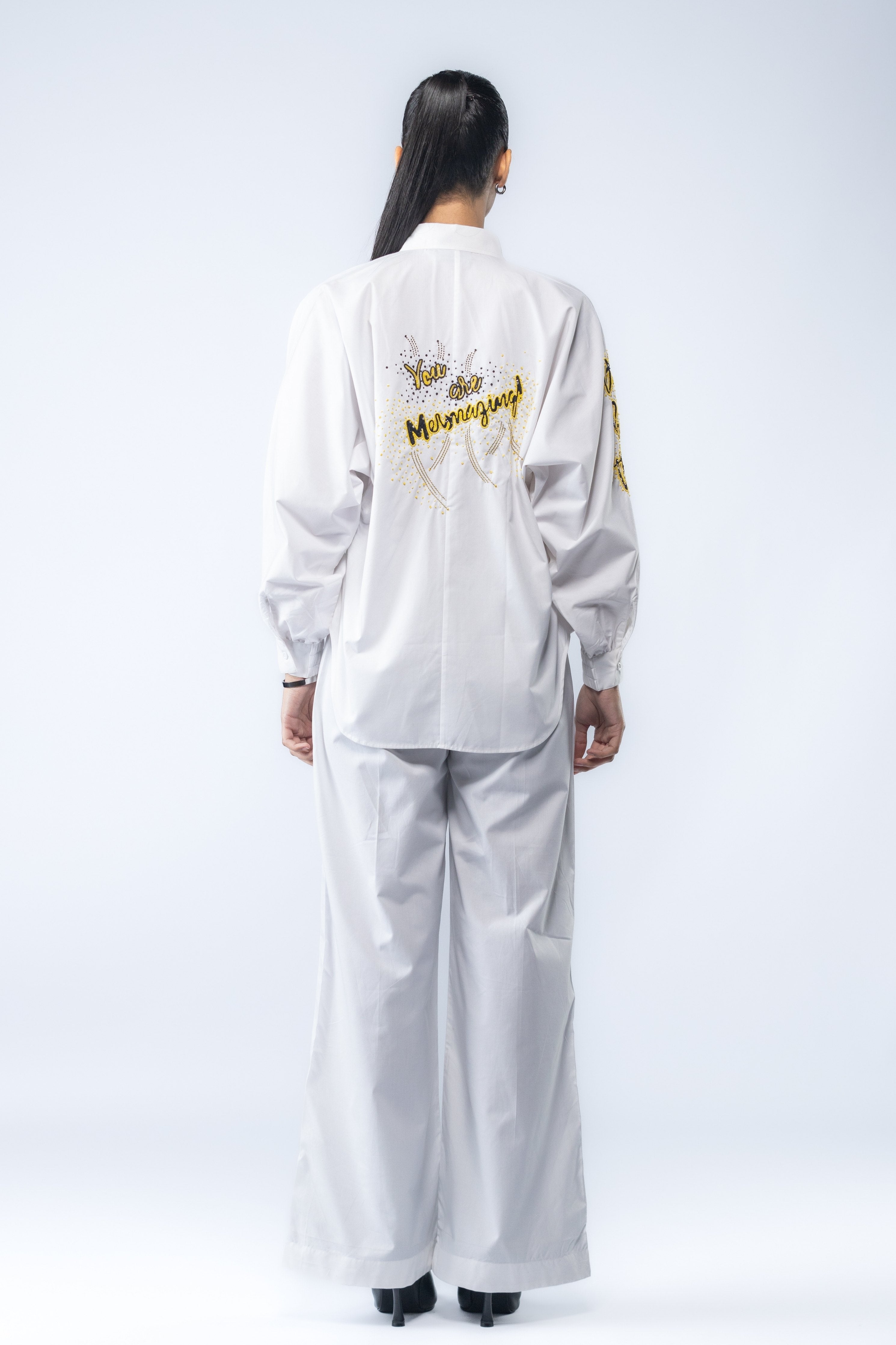 White Embroidered Shirt