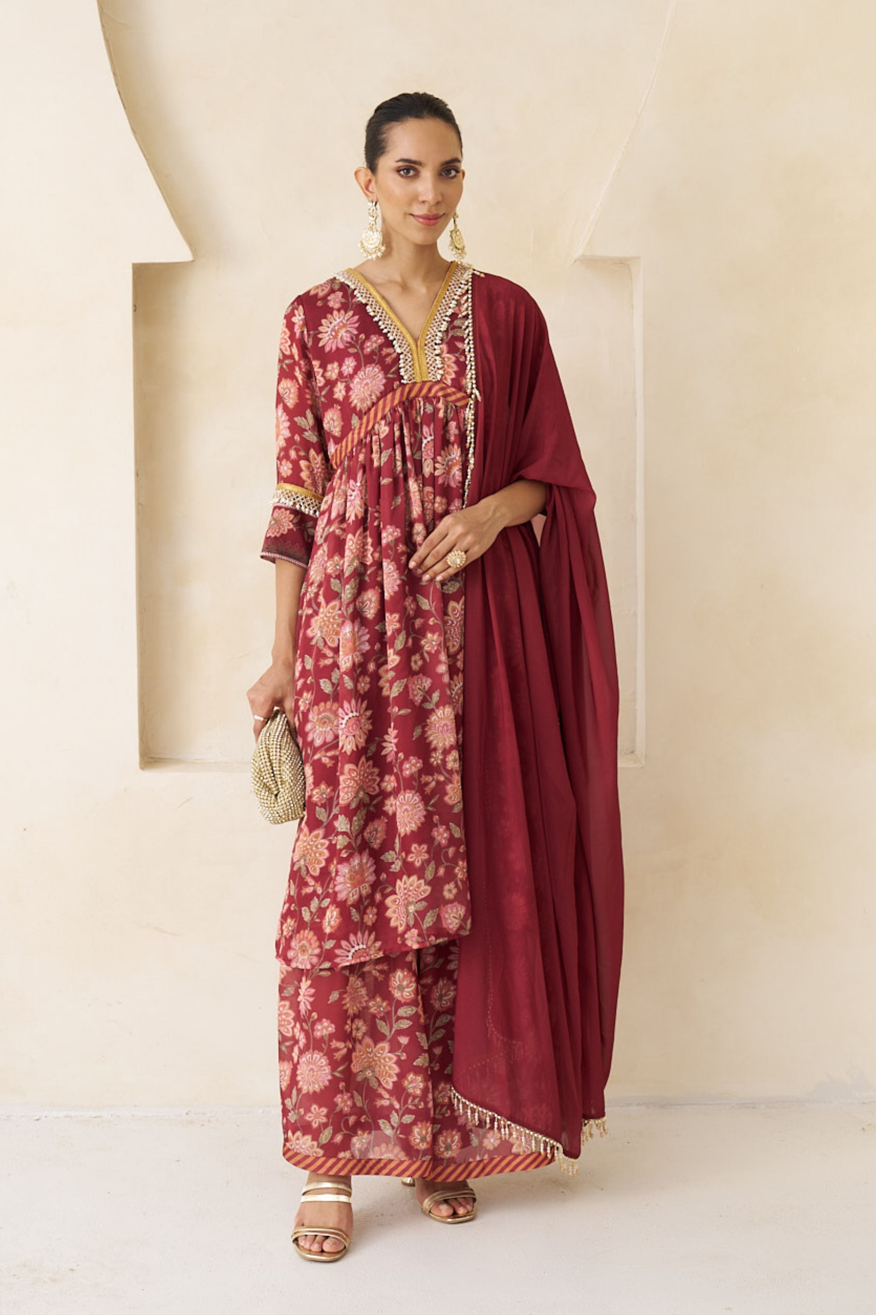 Laya Sharara Set With Dupatta