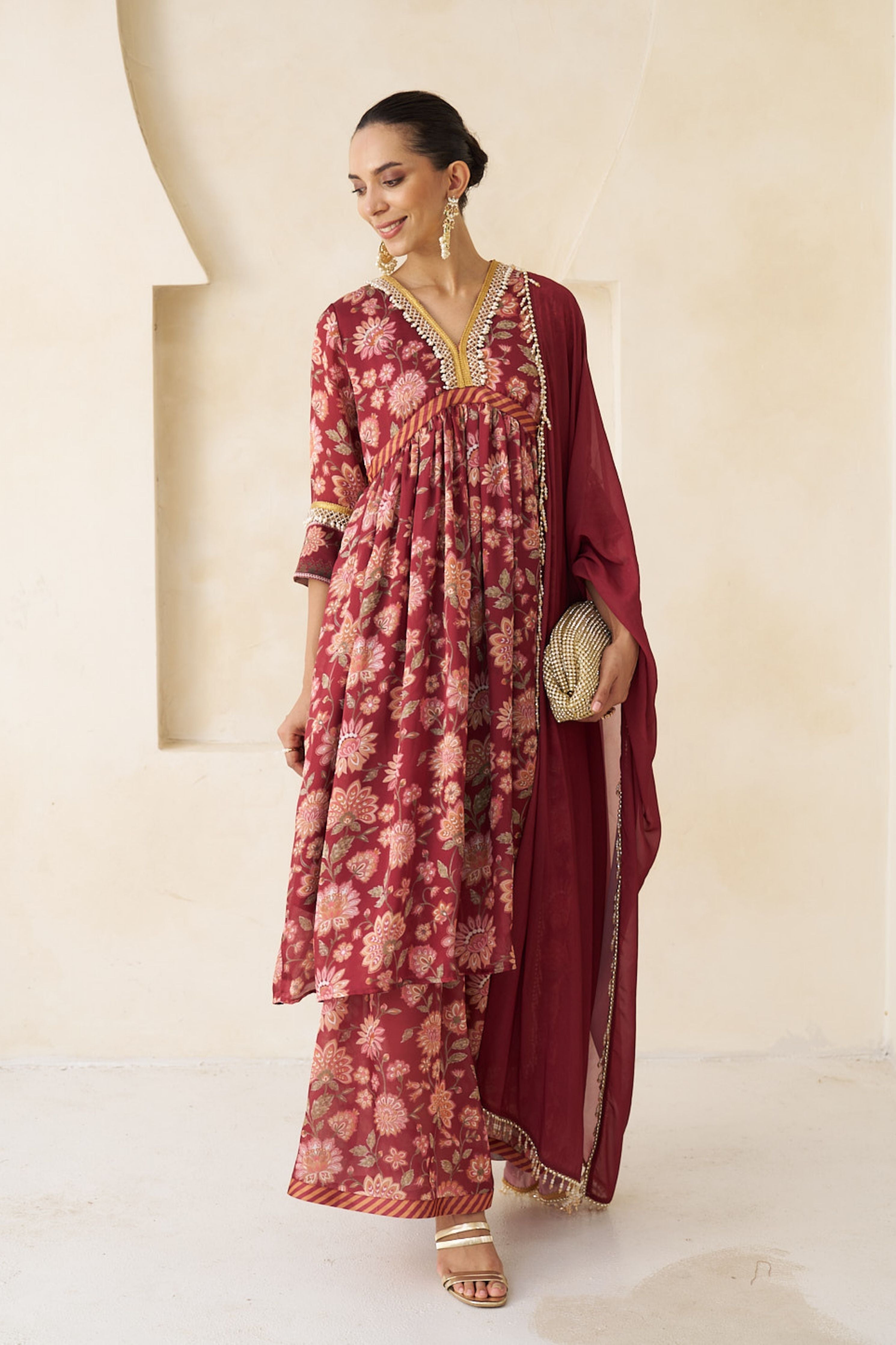 Laya Sharara Set With Dupatta