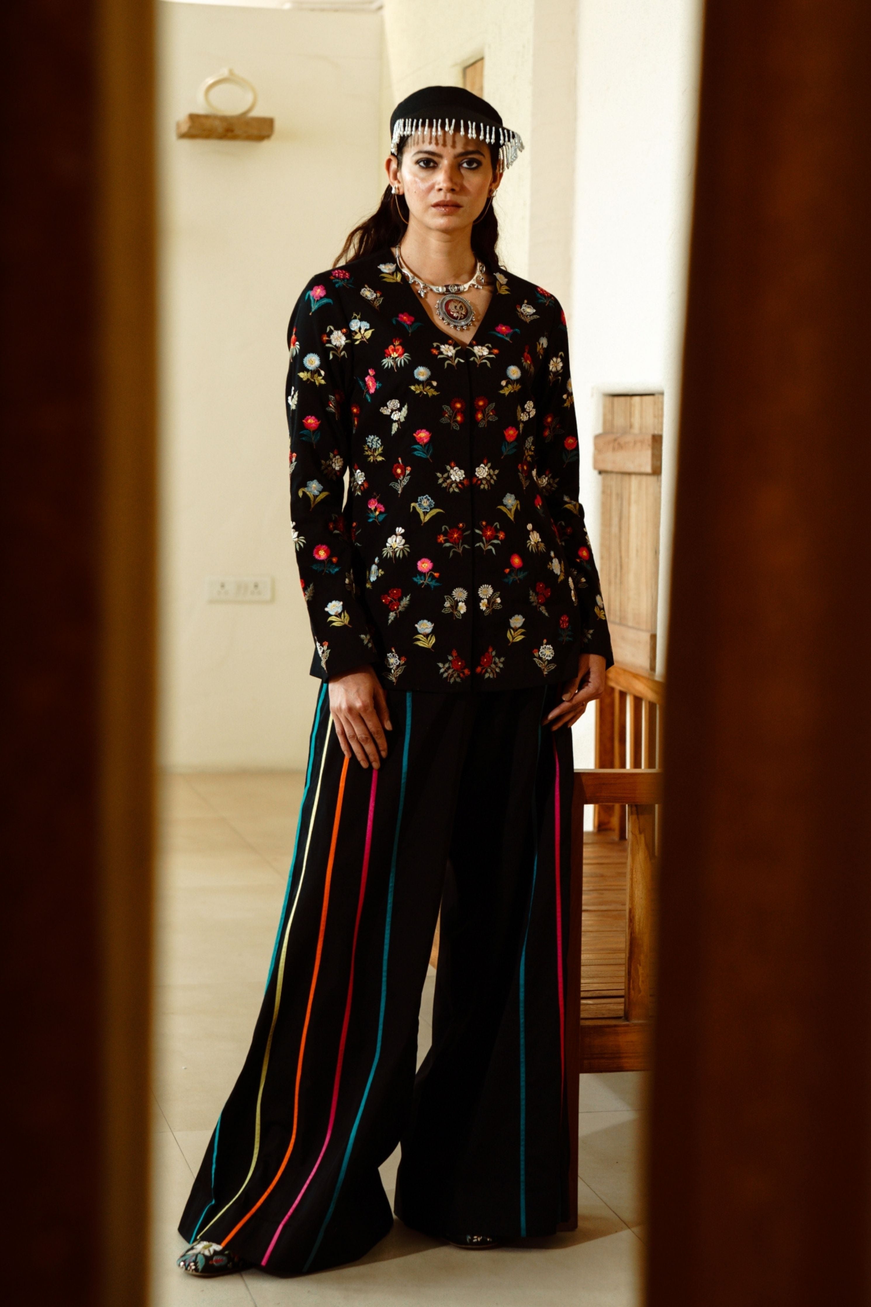 Garden City Black Jacket Set