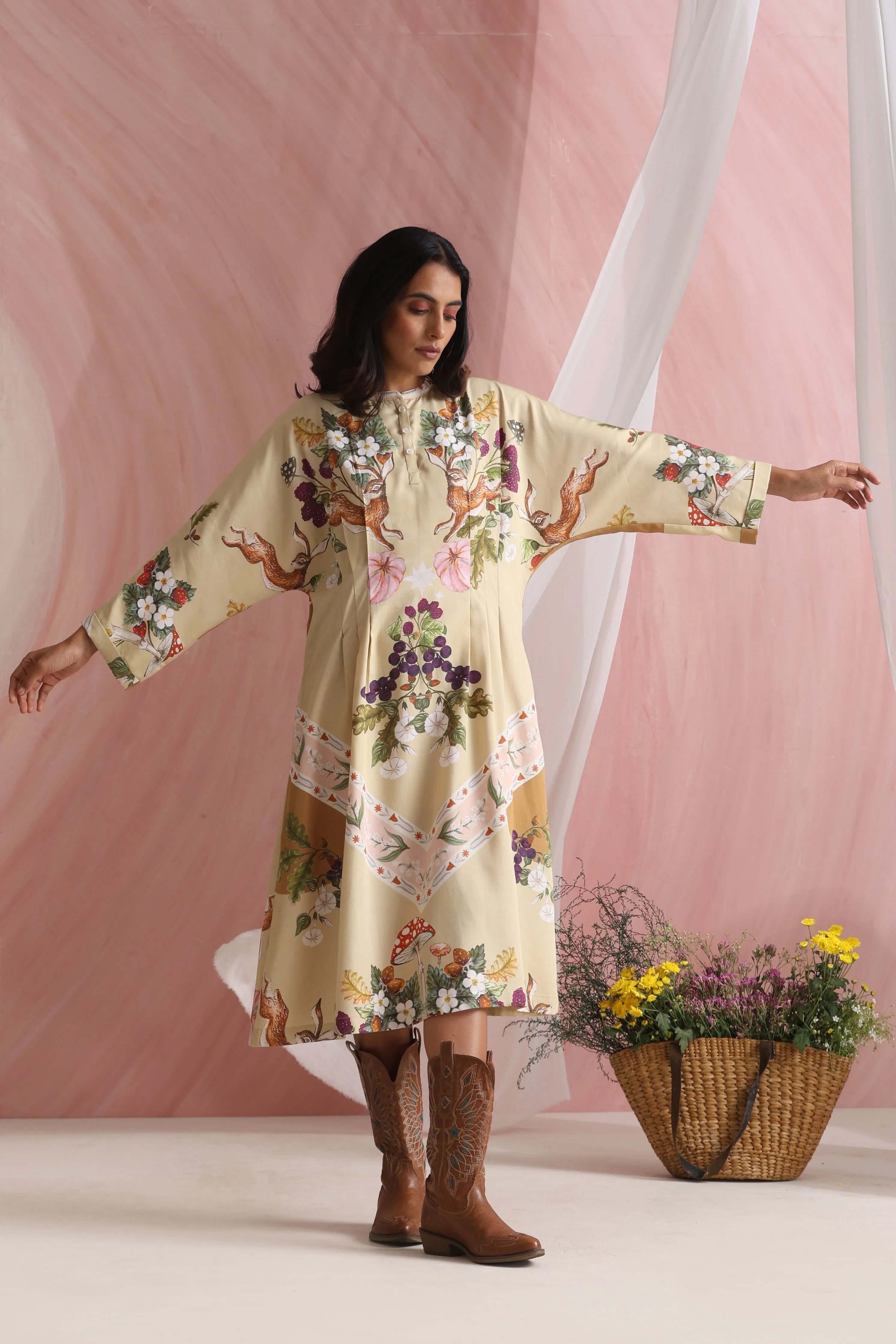 Twilight Pleat Dress