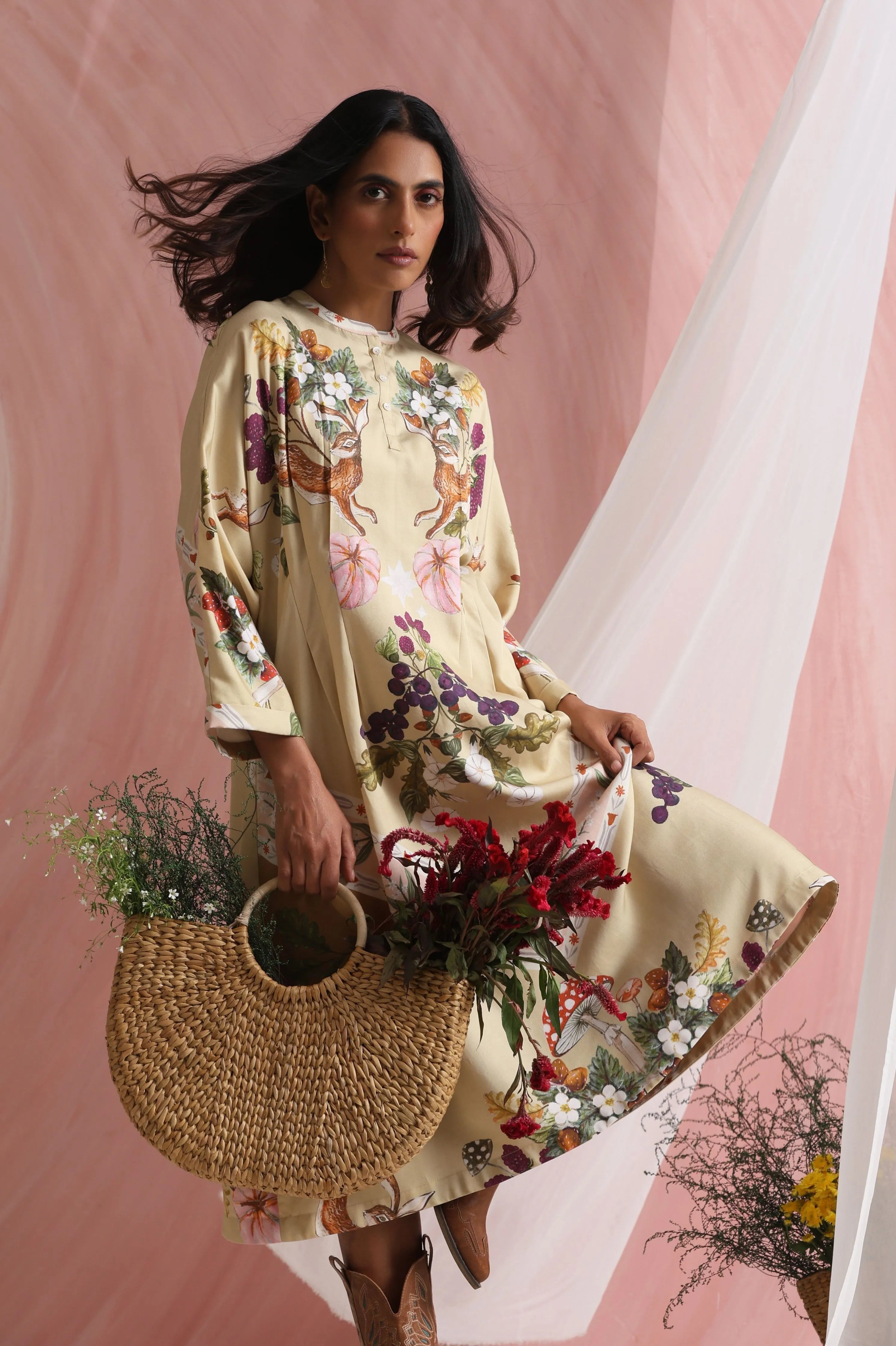 Twilight Pleat Dress