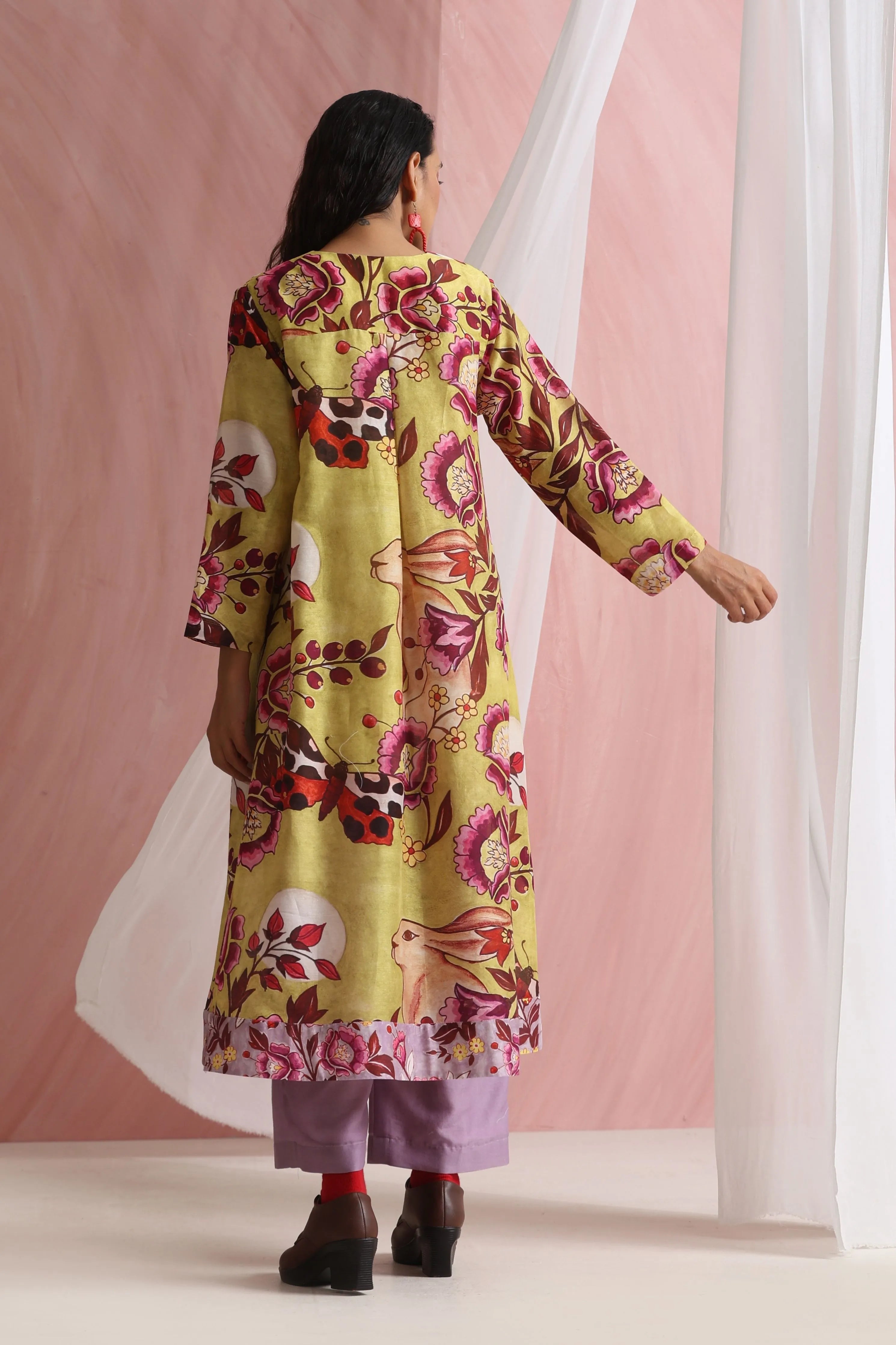 Cinder Chanderi Tunic Set