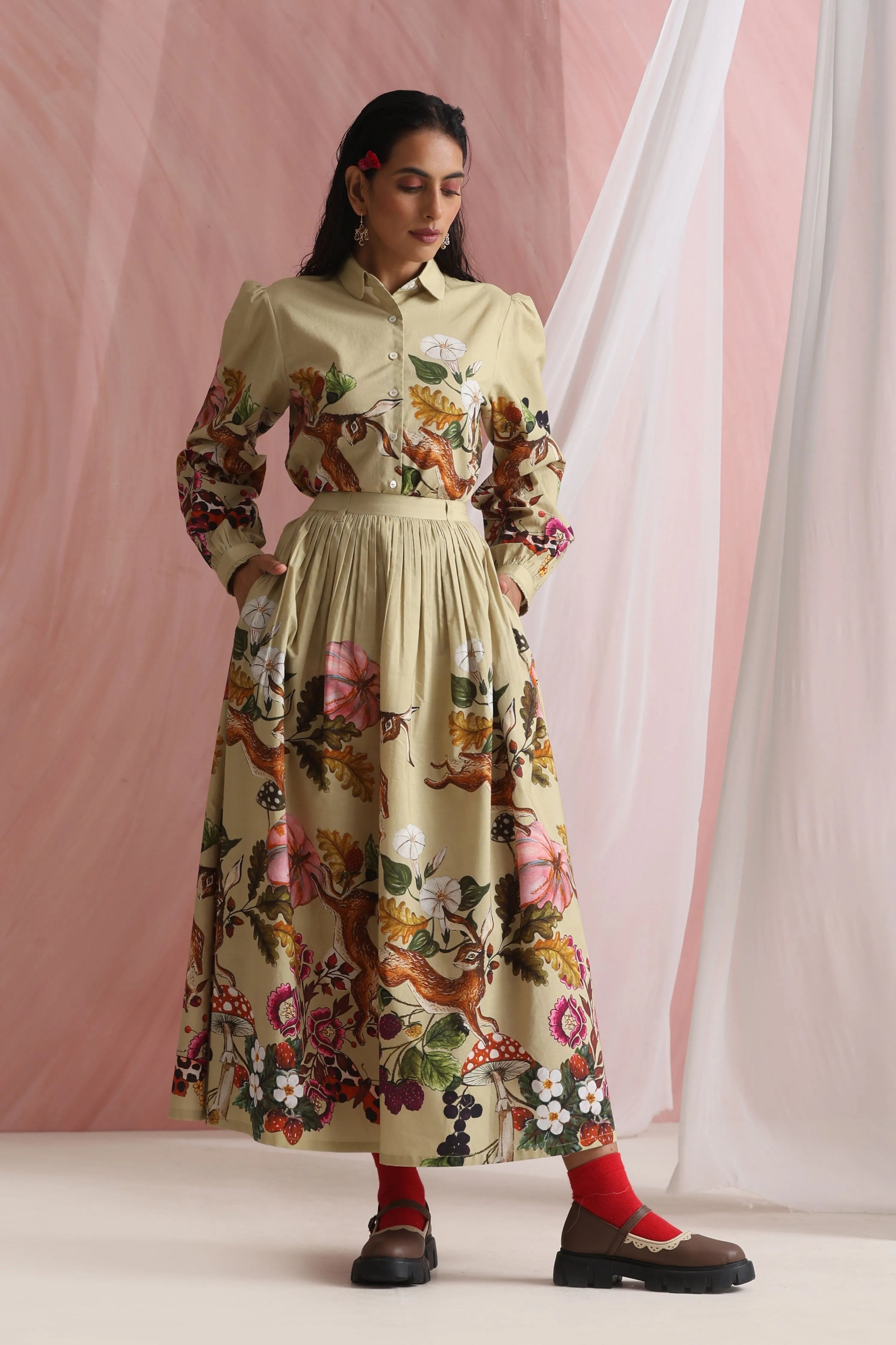 Forest Skirt Co-Ord Set