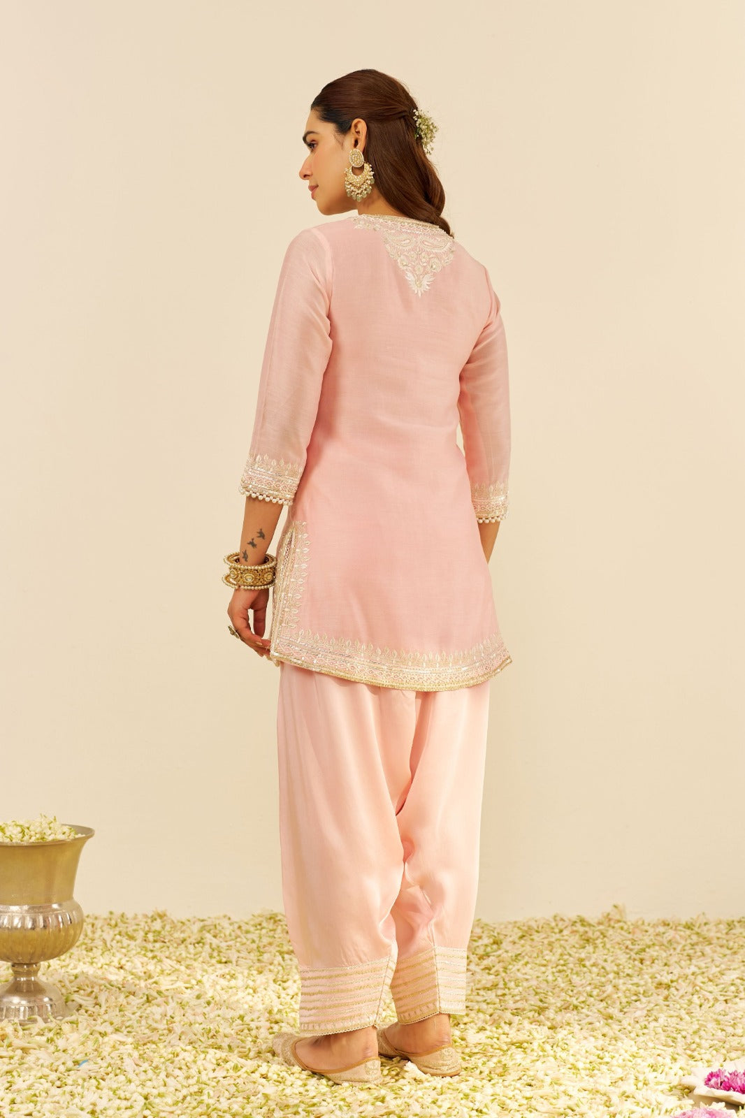 Sara Short Pink Kurta Set