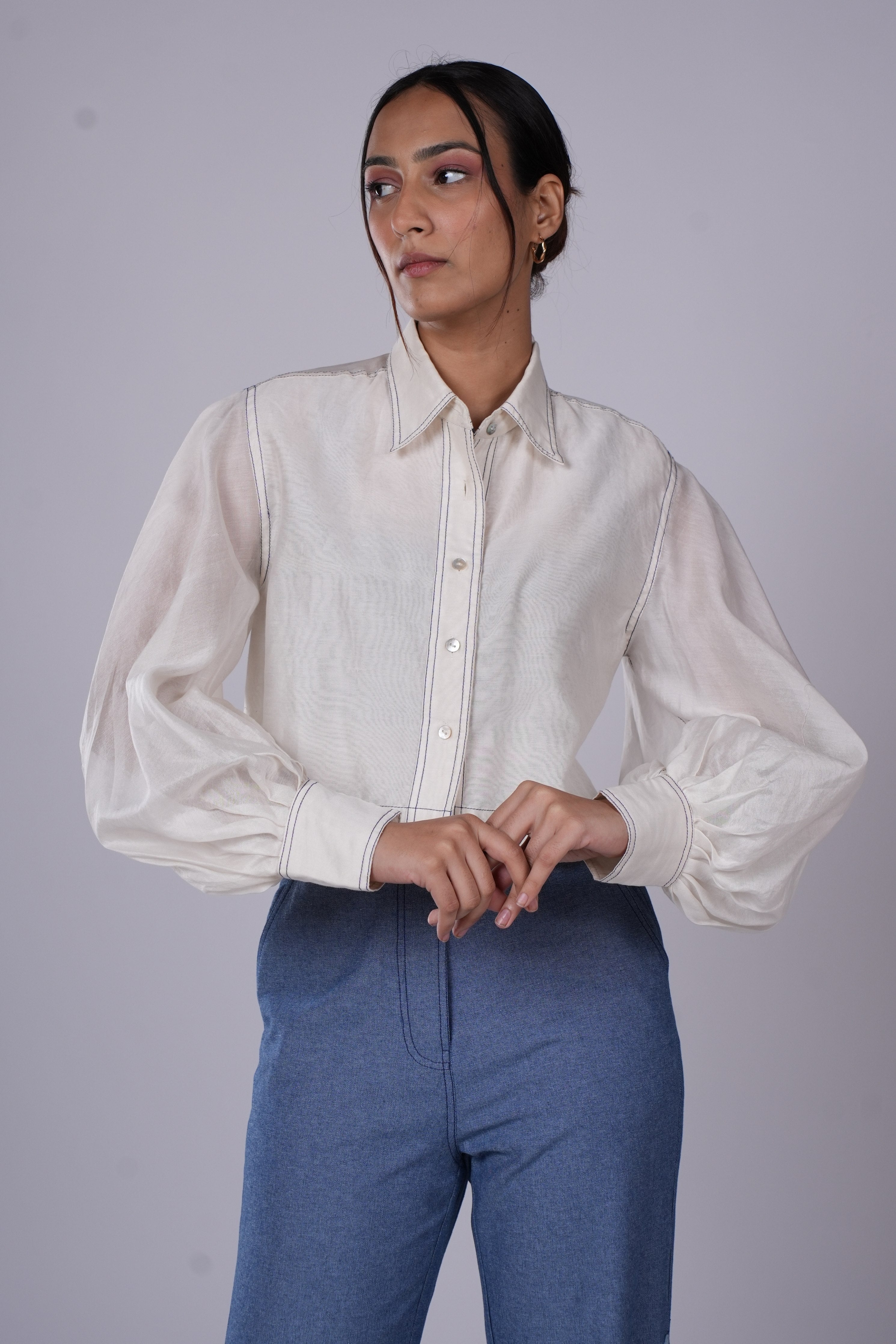 White Applique  Co-Ord Set