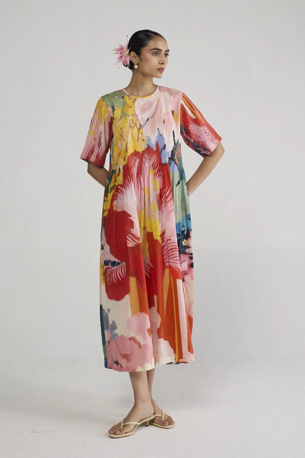 Obu Pintucks Dress